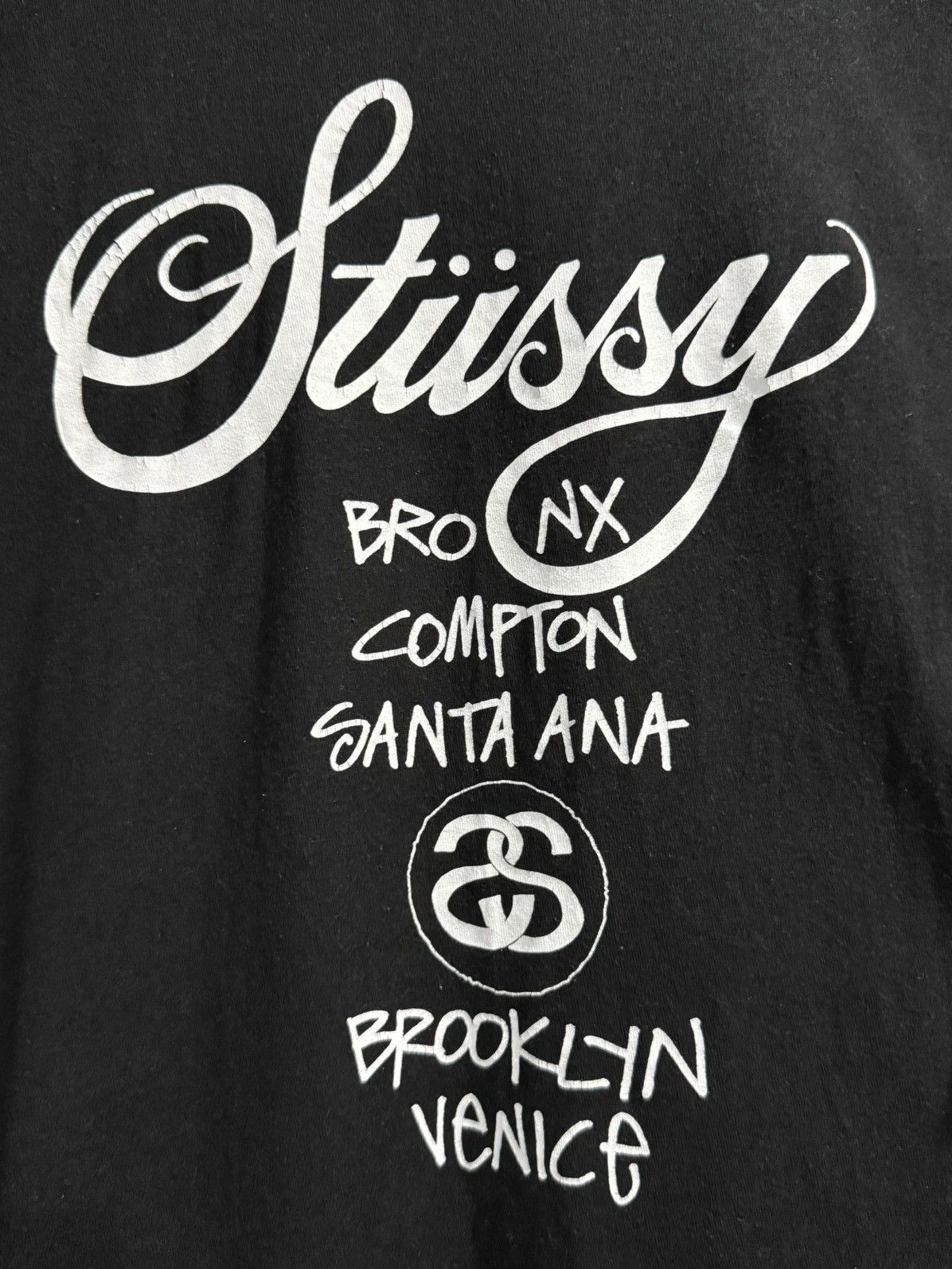 Stussy × Vintage Vintage Stussy Tour Over Size Faded Tee Size US XXL / EU 58 / 5 - 9 Thumbnail