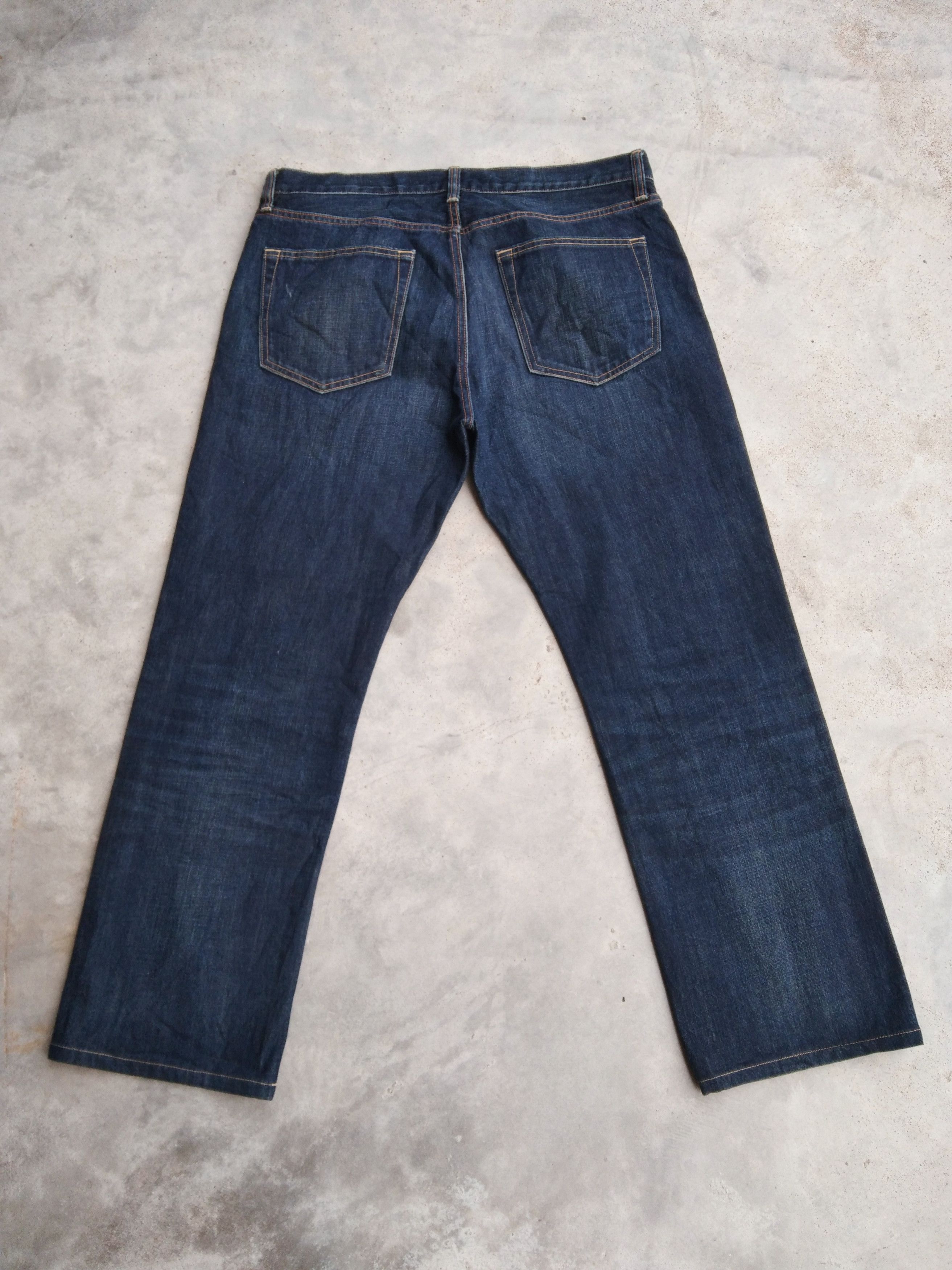 Japanese Brand Vintage Japanese Brand 'UJ' Uniqlo Denim Blue Jeans 34x29 Size US 34 / EU 50 - 2 Thumbnail