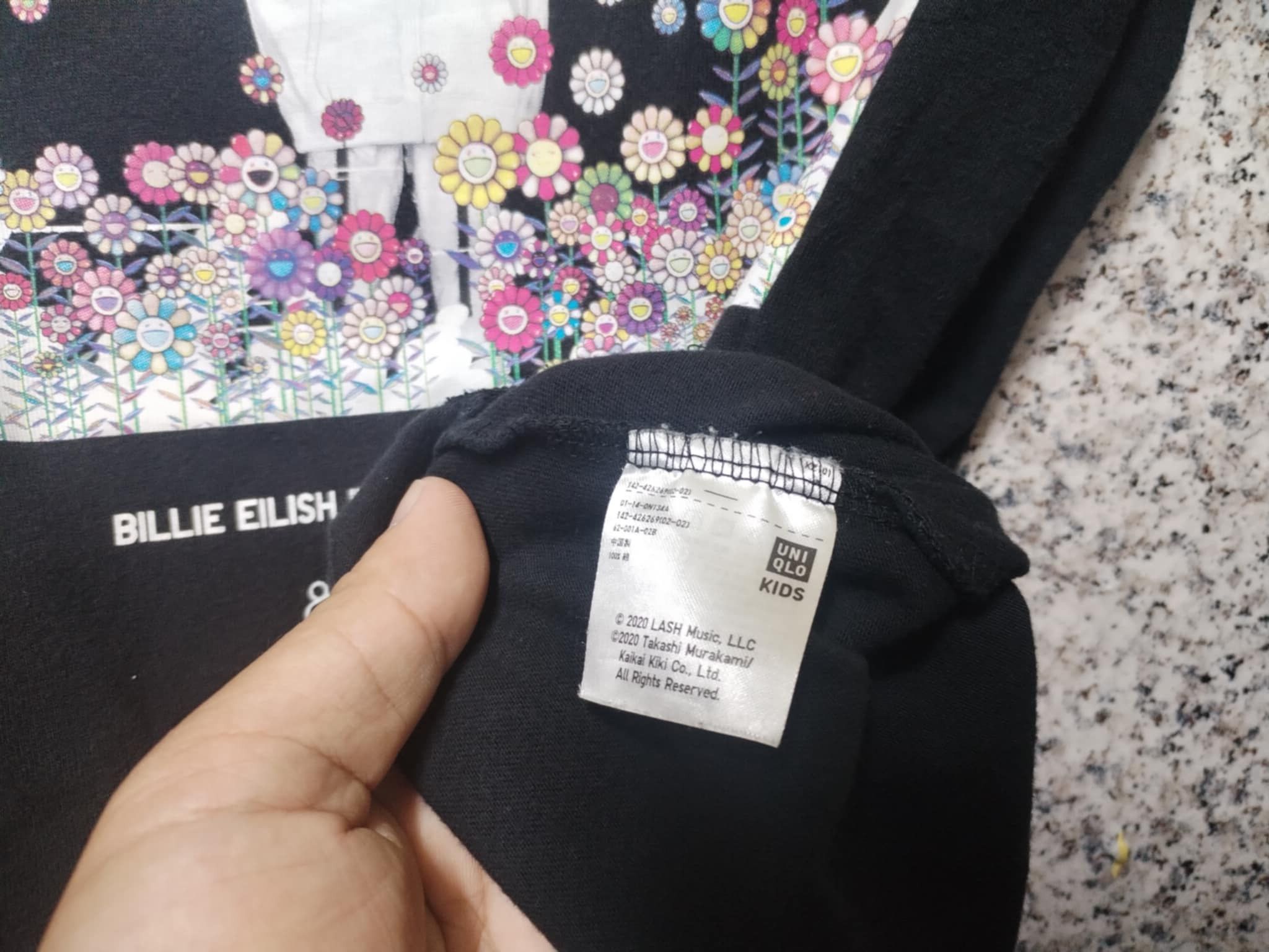Billie Eilish × Japanese Brand × Takashi Murakami BILLIE EILISH TAKASHI MURAKAMI BLACK T-SHIRT VERY RARE Size US S / EU 44-46 / 1 - 5 Thumbnail