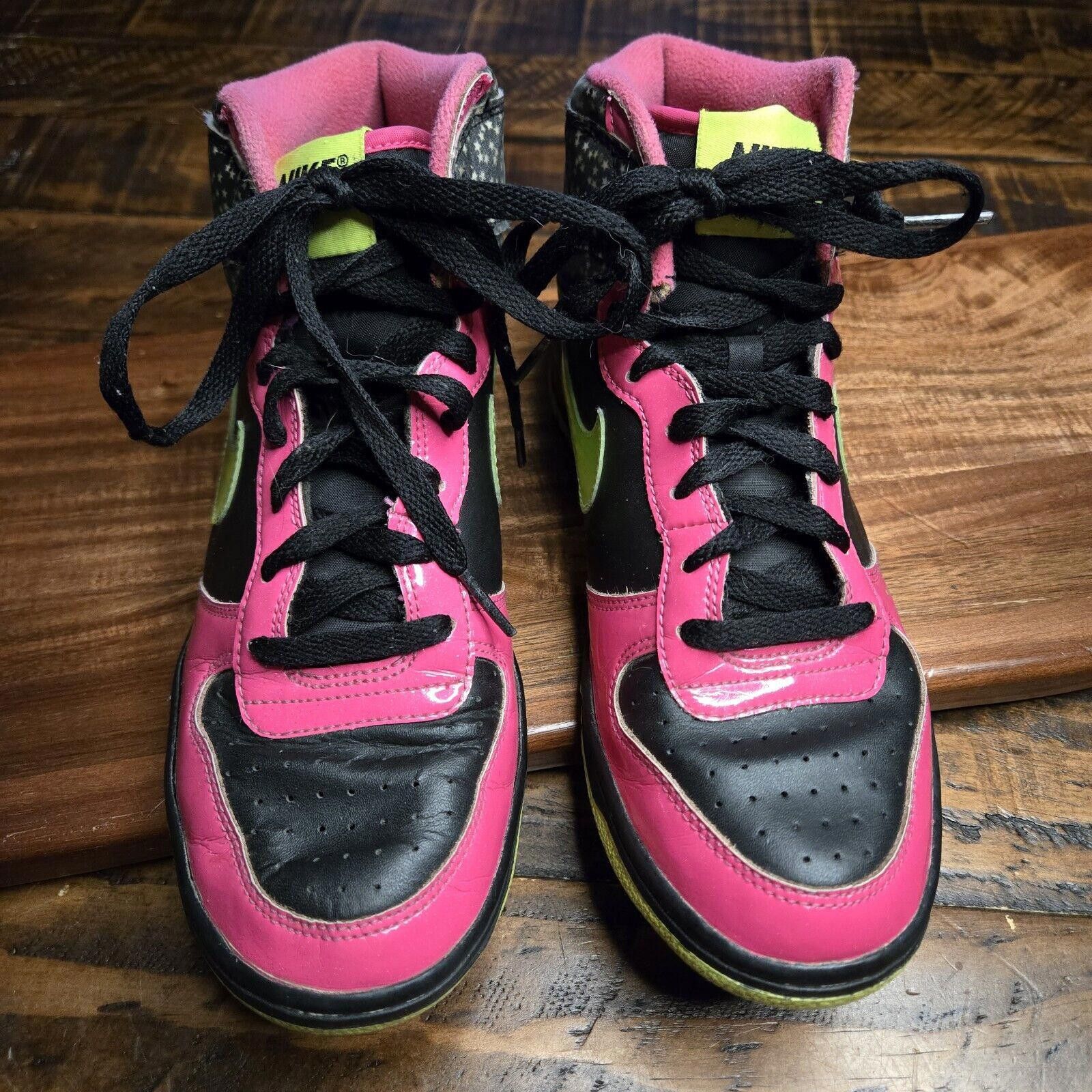 Nike Nike Dunk High Volt/Pink/Lime Basketball Shoes Size 5.5Y Size US 5.5 / IT 35.5 - 5 Thumbnail