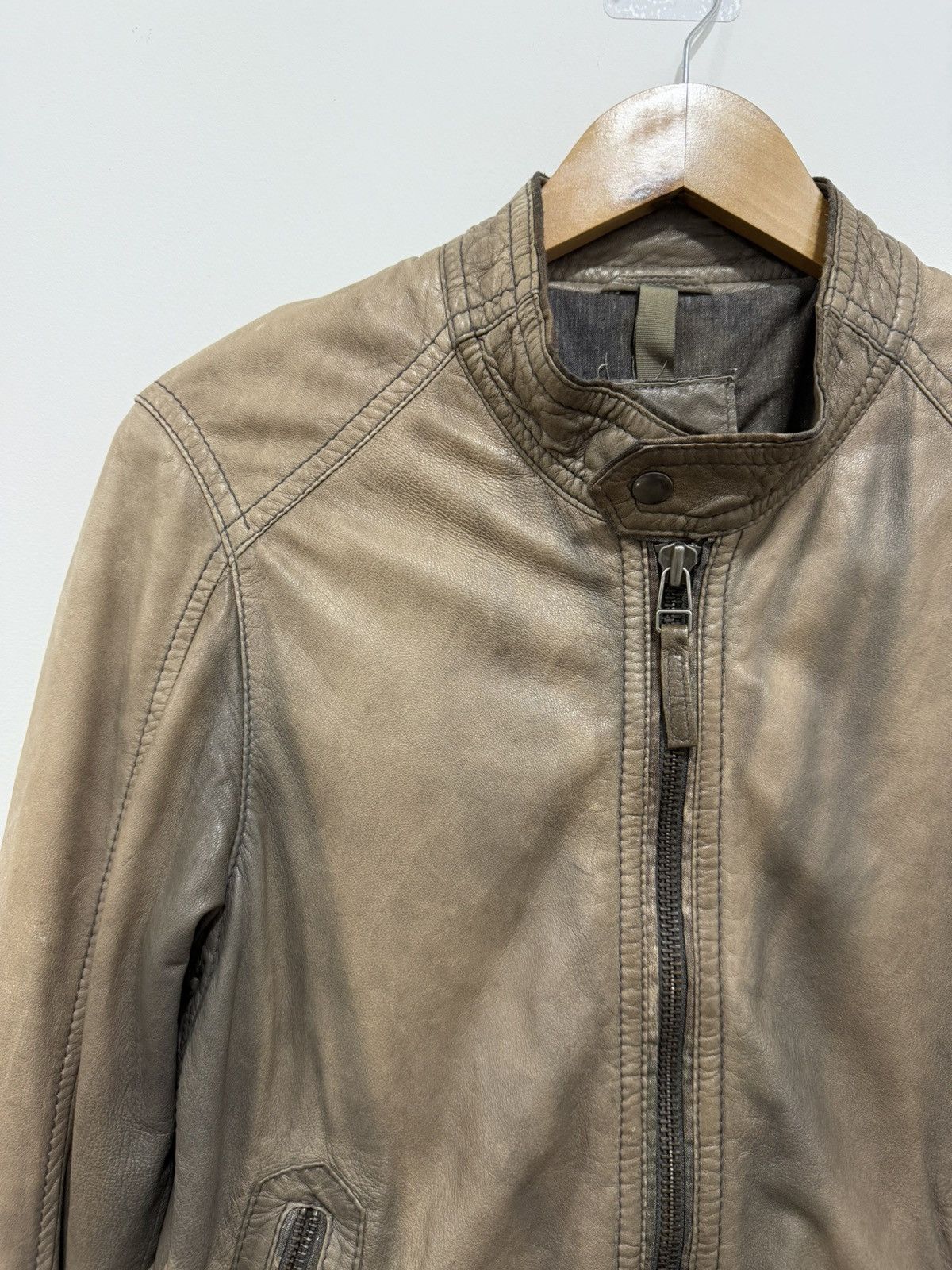 Vintage Natural faded The Jack Leather Jacket Size US S / EU 44-46 / 1 - 3 Thumbnail