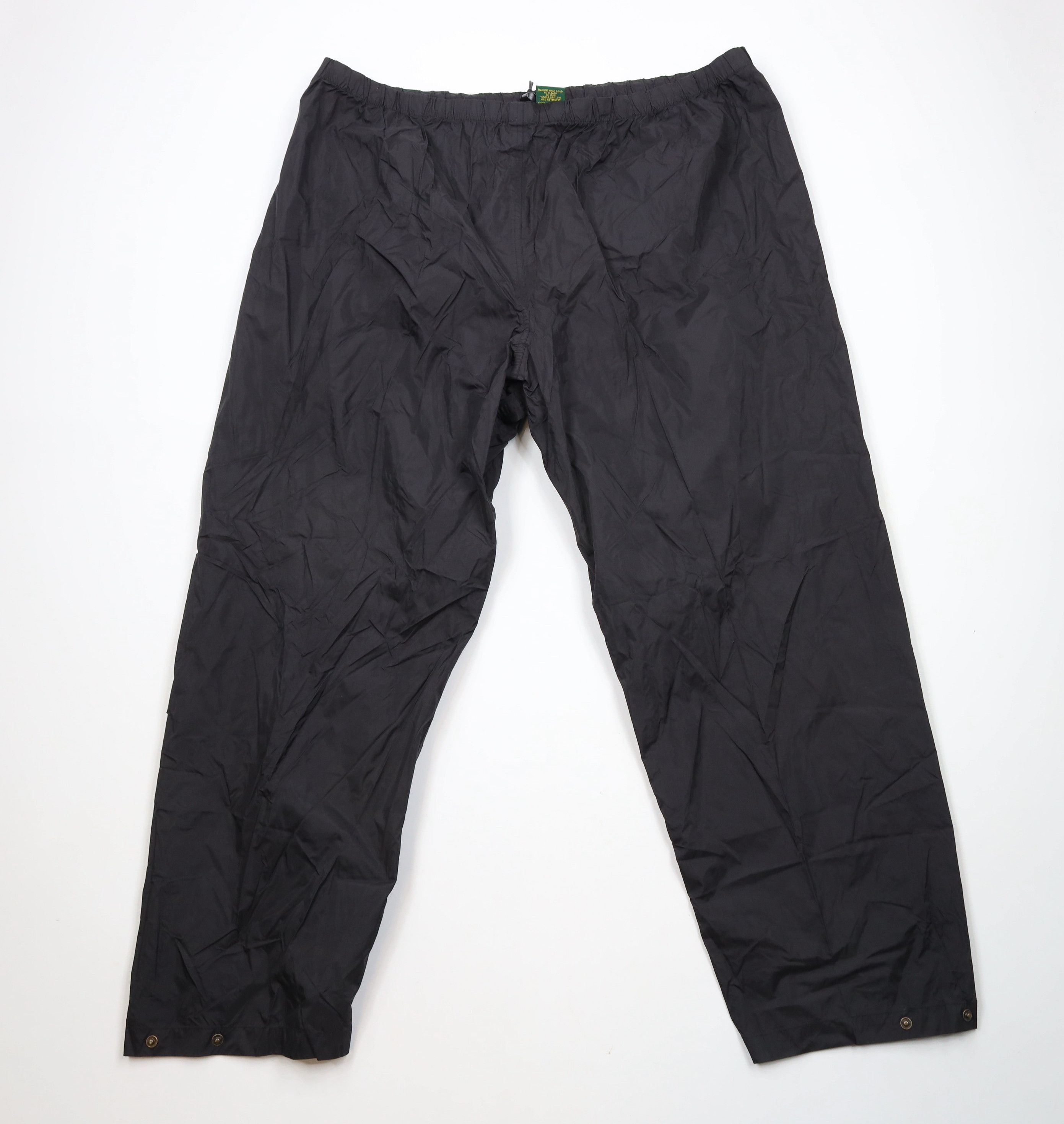 Cabelas × Vintage Vintage Cabelas Wide Leg Outdoor Hiking Rain Pants Black Size US 42 / EU 58 - 1 Thumbnail