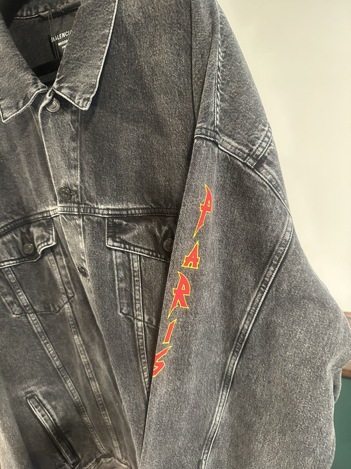 Balenciaga Balenciaga Matalica Denim Jacket Size US XL / EU 56 / 4 - 3 Thumbnail