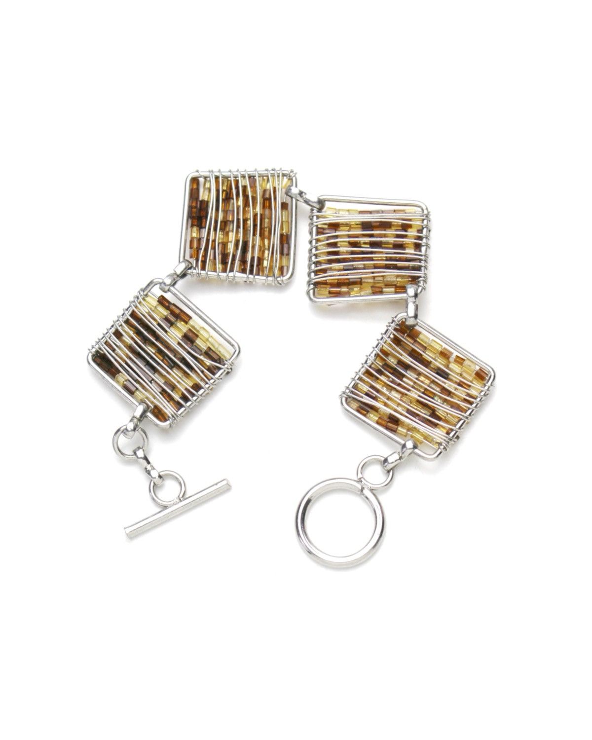 Hysteric Glamour 2000S JAPANESE MADE DARK AMBER SQUARE LINK BRACELET Size ONE SIZE - 2 Thumbnail