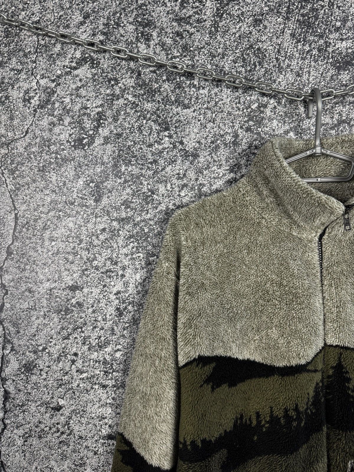 Vintage Ocean Fast Full Zip Fleece Hoodie Alaska Wolf Nature Sherpa Size US M / EU 48-50 / 2 - 3 Thumbnail