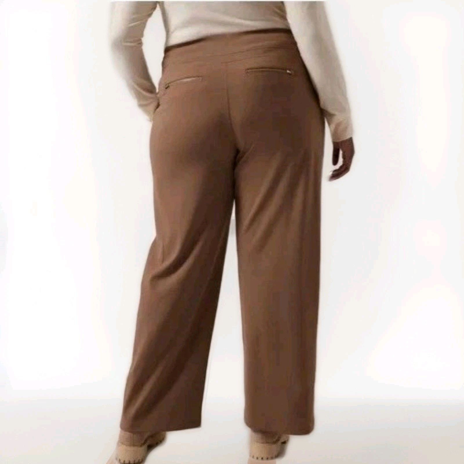 Athleta Athleta Venice Colorblock Wide Leg Pant Rustic Magnolia1X Size 40" / US 18 - 2 Thumbnail