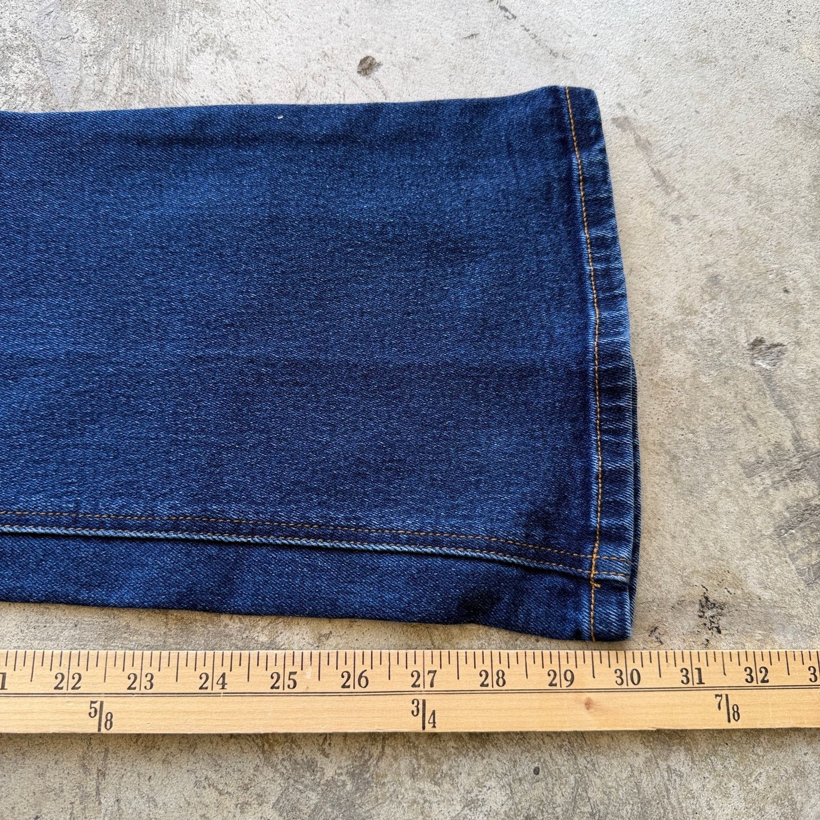 Other Vintage y2k Jean Dark Wash High Rise Flare Leg wide Jeans Size 24" / US 00 / IT 34 - 8 Thumbnail