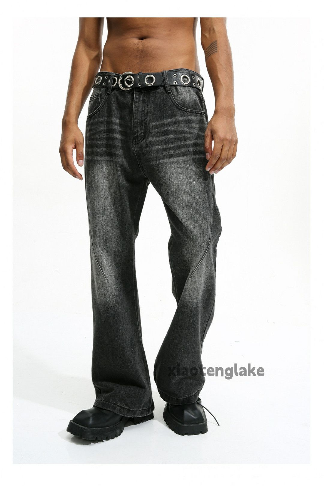 Jean × Vintage washed faded cleanfit yuppie bootcut grunge jeans Size US 32 / EU 48 - 4 Thumbnail