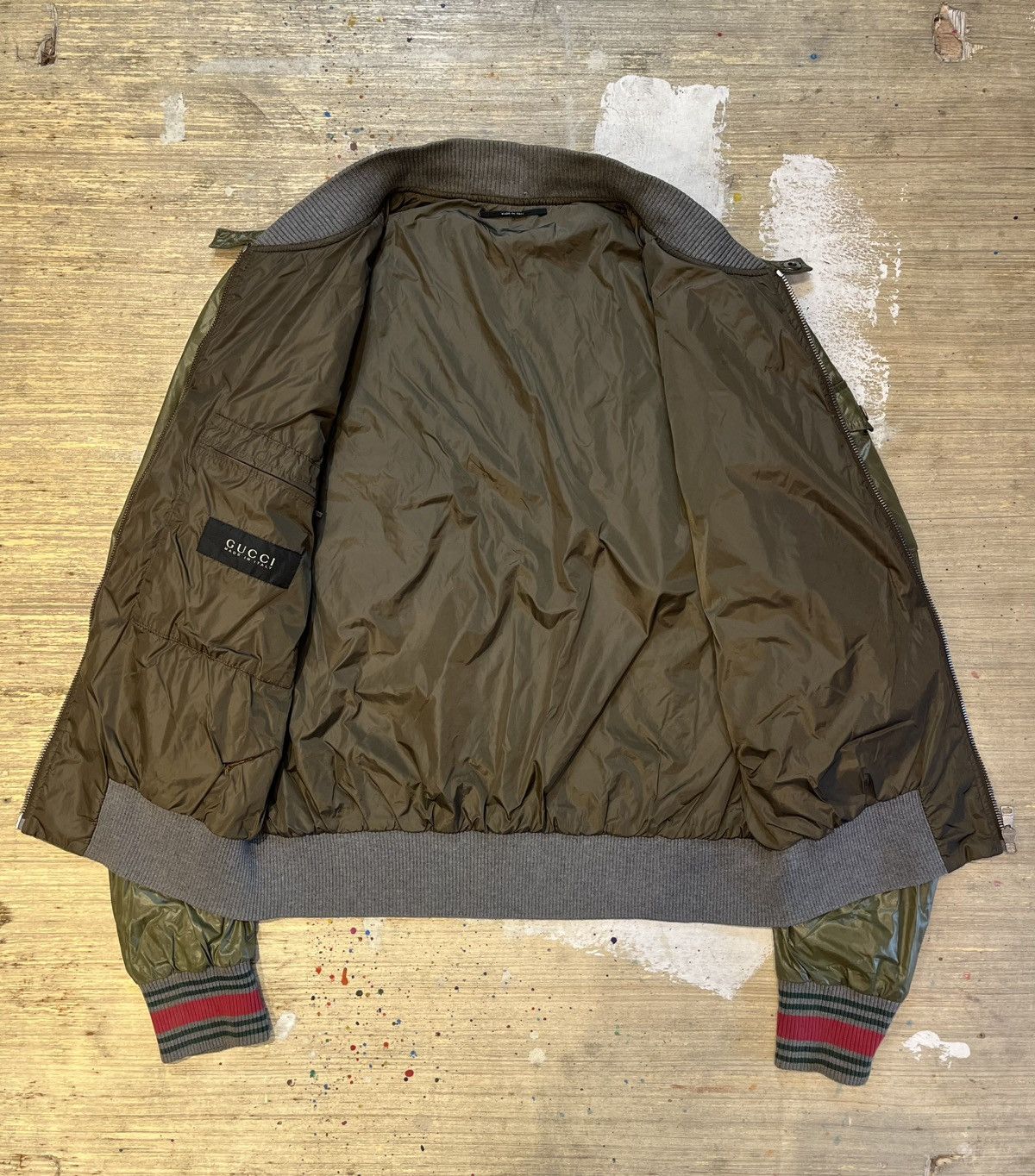 Gucci Gucci Green Polyamide Bomber Jacket - Frida Giannini Size US M / EU 48-50 / 2 - 11 Thumbnail