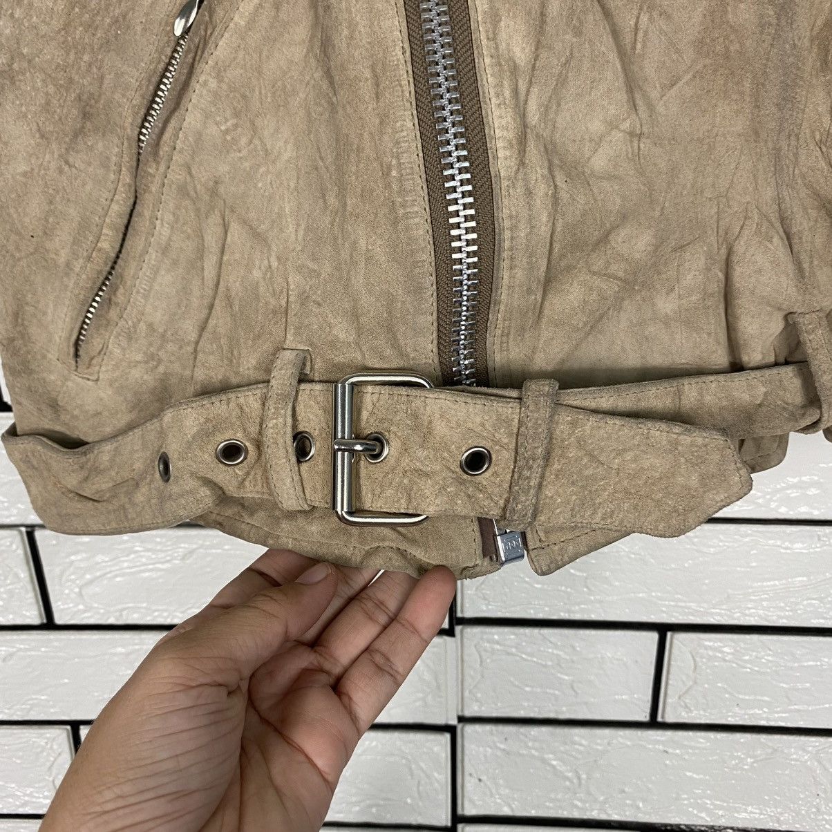 Japanese Brand 🔥VEST BIKER LEATHER JACKET DOUBLE COLLAR SUPER HAKKA JAPAN Size US S / EU 44-46 / 1 - 8 Thumbnail