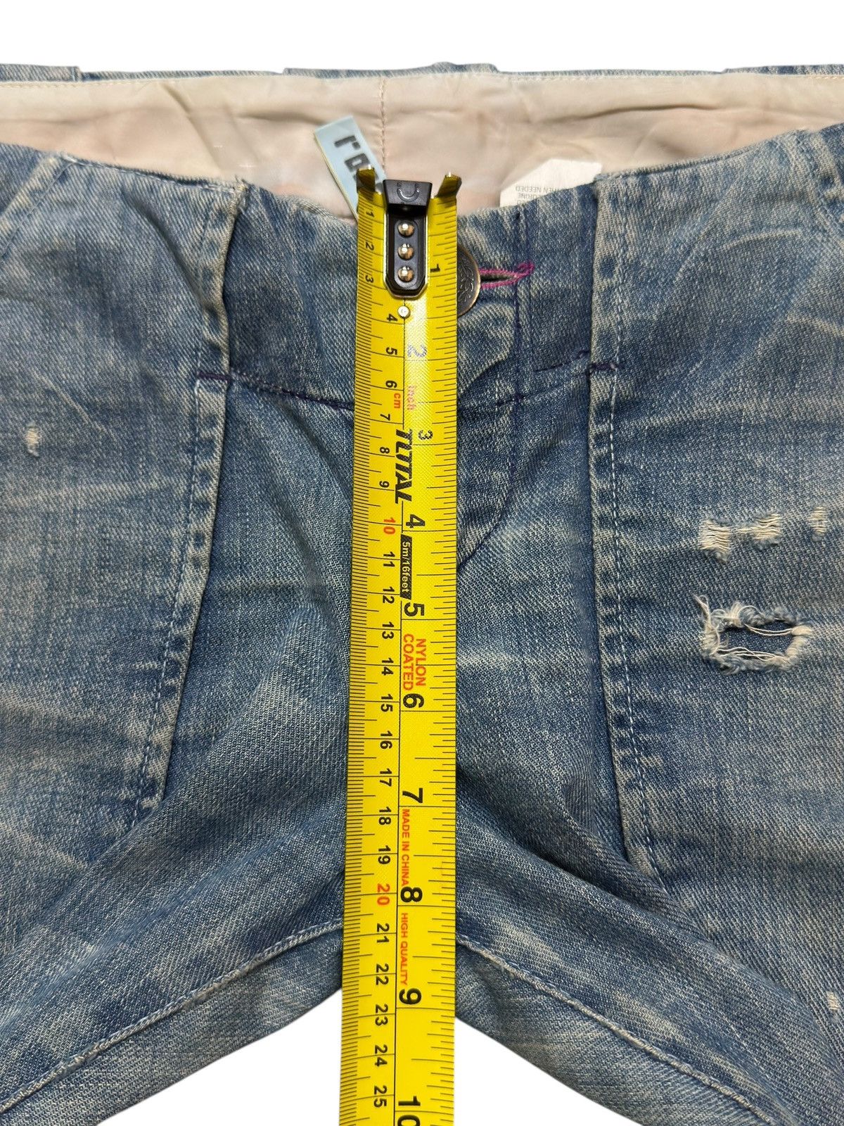 Rogan Vintage 90s Usa Rogan Blue Faded Wash Wide Leg Bootcut Jeans Size US 30 / EU 46 - 13 Thumbnail