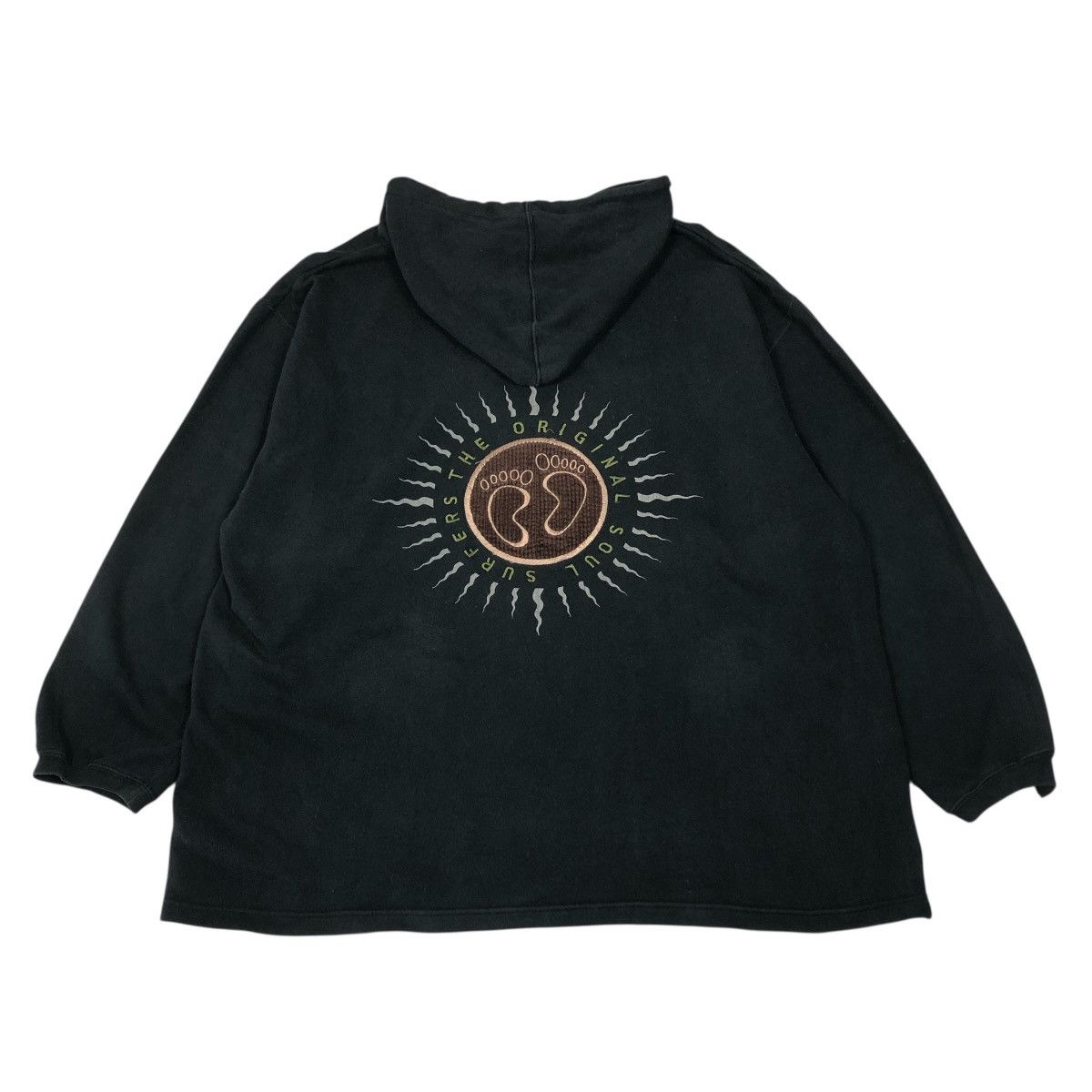 Vintage 📌Vintage Hang Ten Hoodie Pull Over Embroidery Big Logo Size US M / EU 48-50 / 2 - 2 Thumbnail