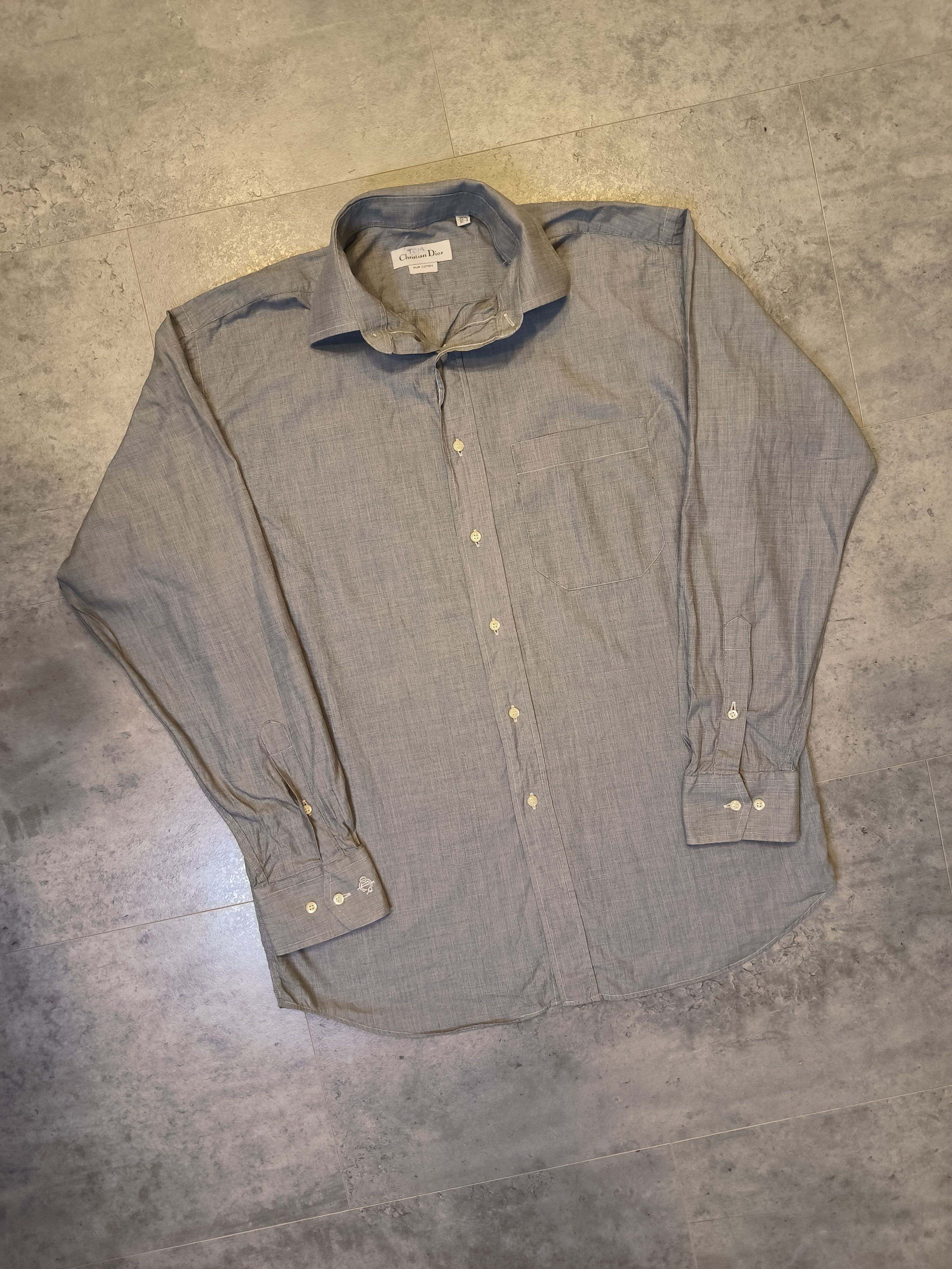 Dior Christian Dior Shirt Button Up Sleeve Logo Size US L / EU 52-54 / 3 - 1 Thumbnail