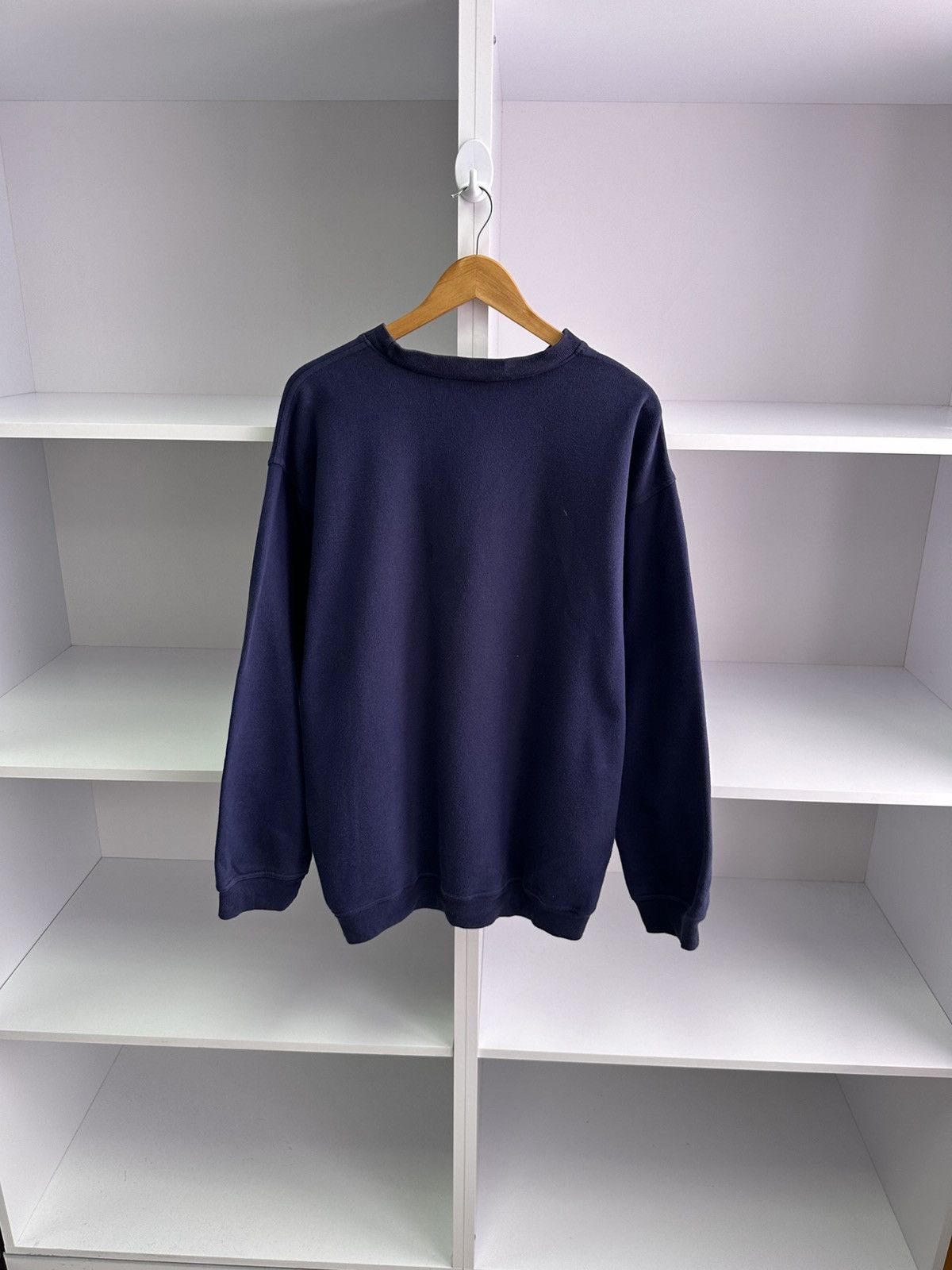 Adidas × Vintage Vintage Adidas Big Logo 90s Navy Sweatshirt Size US L / EU 52-54 / 3 - 10 Thumbnail