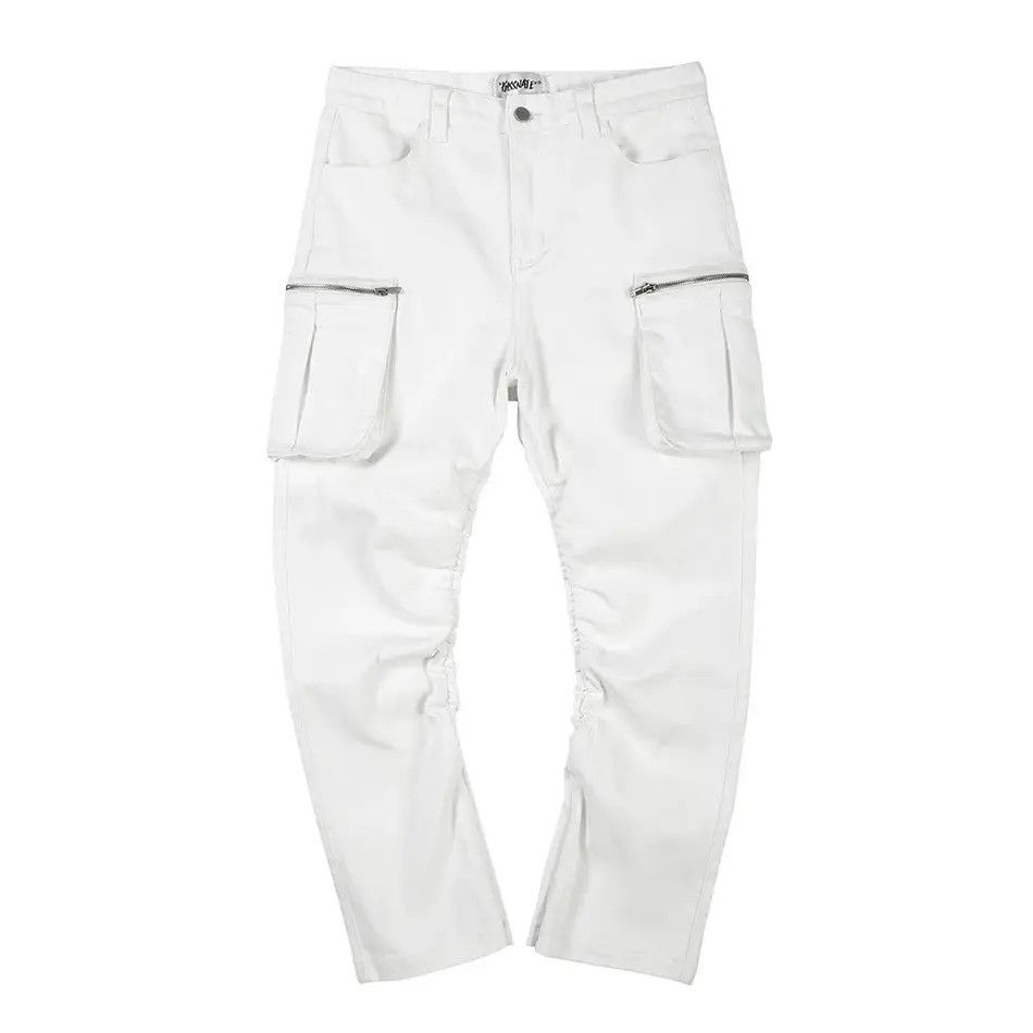 Japanese Brand Vintage jeans with pleats baggy Harajuku style pockets Y2K Size US 32 / EU 48 - 3 Thumbnail