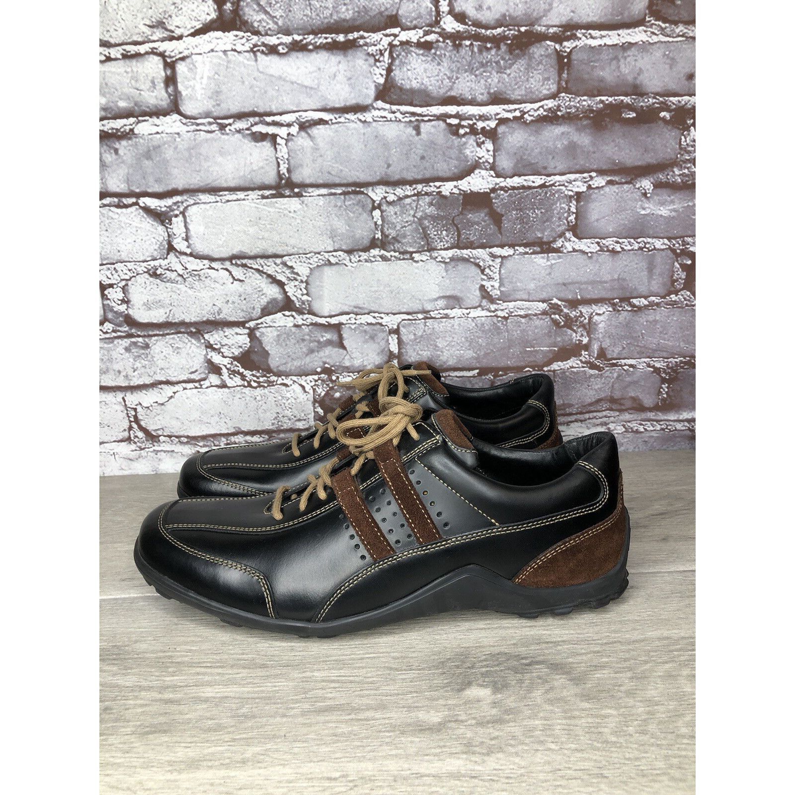 Cole Haan Cole Haan Country Black Brown Leather Vibram Soles Oxfords M Size US 11 / EU 44 - 16 Thumbnail