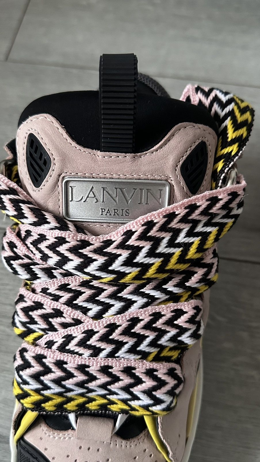 Lanvin Lanvin Curb Sneaker Pink Black Yellow Size US 5 / IT 35 - 4 Thumbnail