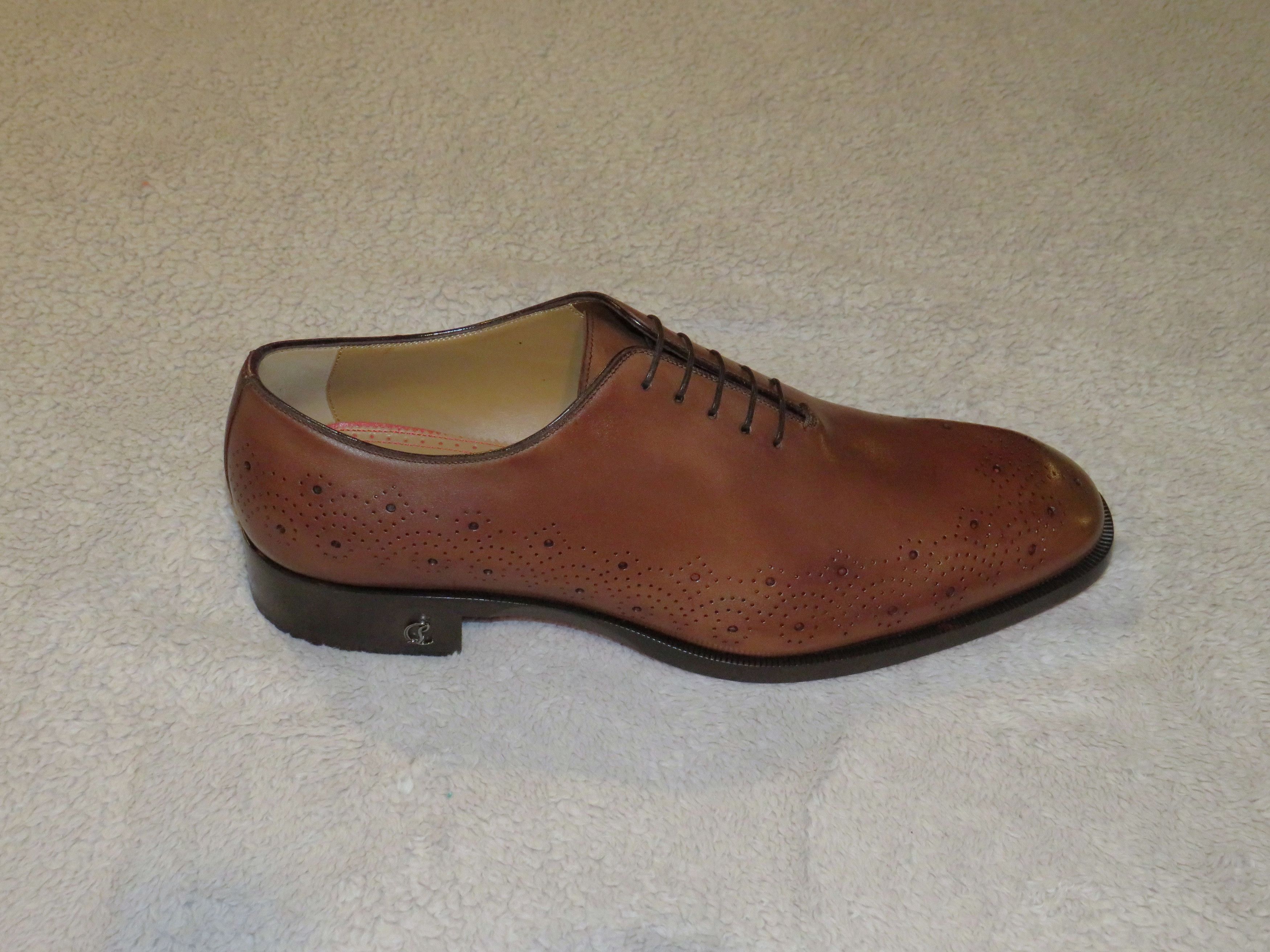 Christian Louboutin Corteobello Havane Medallion Red Bottom Oxford US 13 NWB Size US 13 / EU 46 - 2 Thumbnail