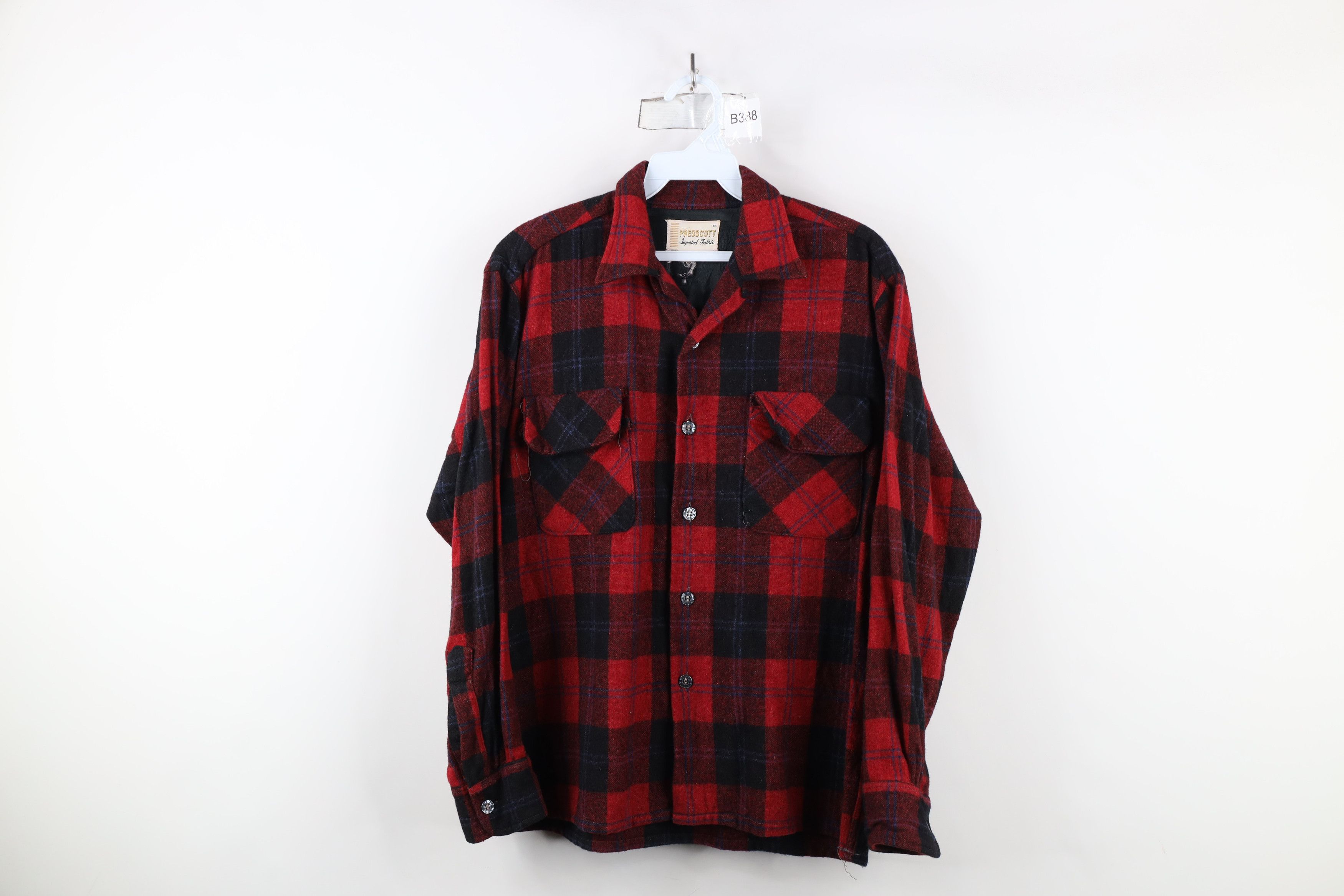 Vintage Vintage 50s 60s Streetwear Looped Collar Board Button Shirt Size US S / EU 44-46 / 1 - 1 Thumbnail