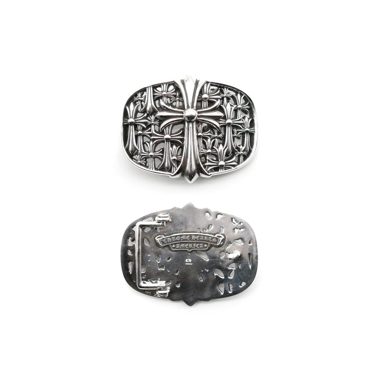 Chrome Hearts Chrome Hearts Silver Cemetery Cross Belt Buckle Size ONE SIZE - 2 Thumbnail