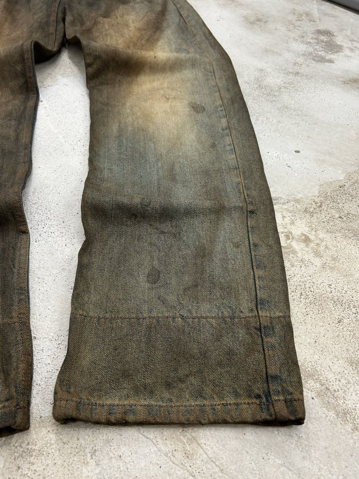 GOSTAR DE FUGA Vintage Normanbros Japan Double Waist Mud Washed Dirty Size US 31 - 5 Thumbnail