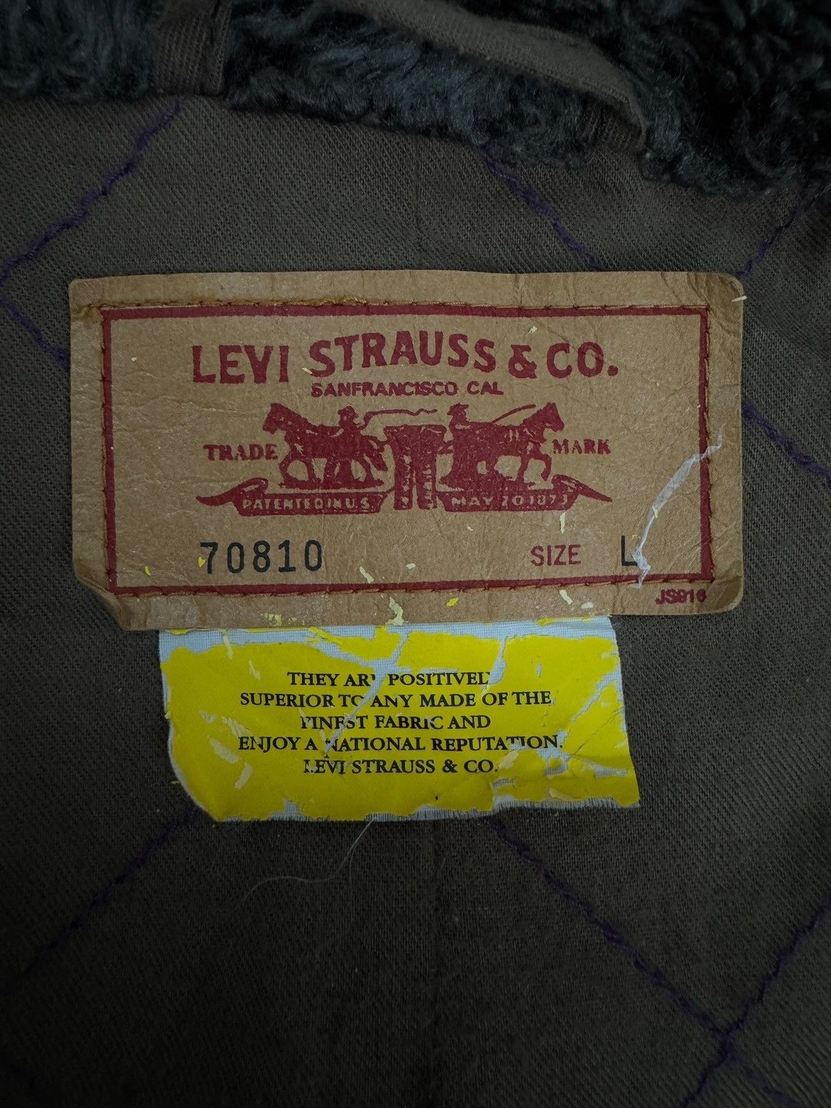 Levi's Vintage Levi's Fur Collar Button Up Jacket Size US L / EU 52-54 / 3 - 8 Thumbnail