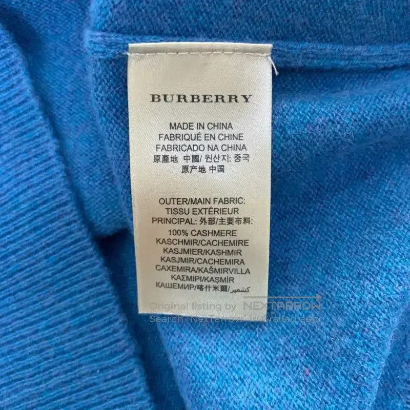 Burberry Burberry Women's Blue Long Sleeve Sweater. Size M / US 6-8 / IT 42-44 - 7 Thumbnail