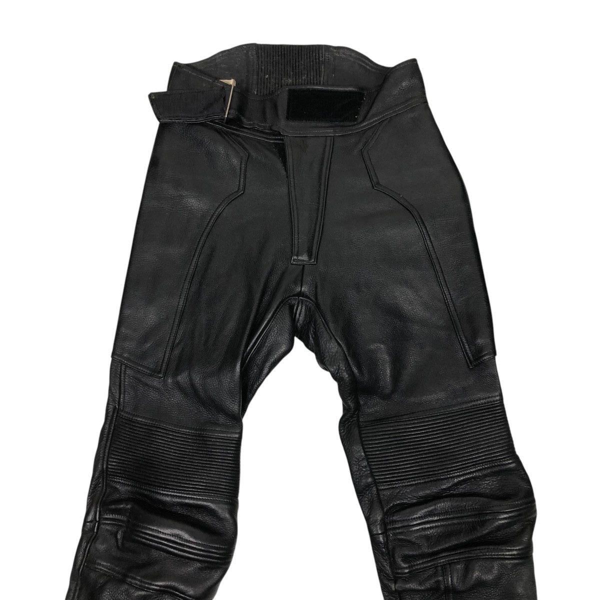 Genuine Leather 🔥VINTAGE GENUINE LEATHER BIKER PANTS HIVE ISSEY MIYAKE Size US 28 / EU 44 - 3 Thumbnail
