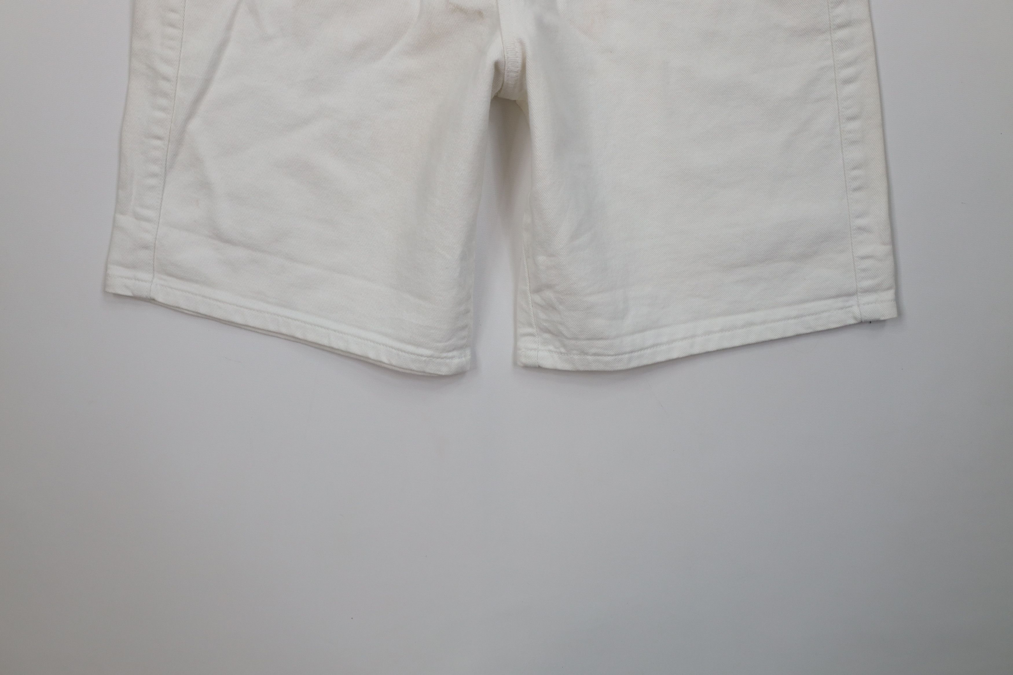 Vintage Vintage 90s Streetwear Relaxed Fit Denim Shorts White USA Size 27" / US 4 / IT 40 - 4 Thumbnail