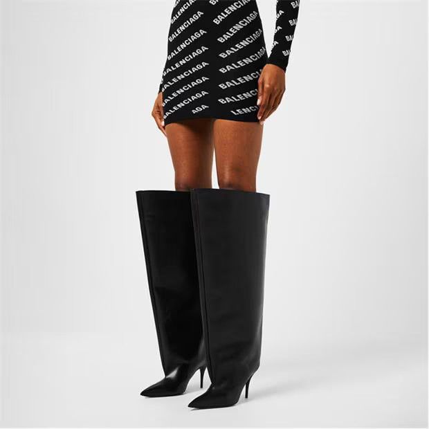 Balenciaga o1g2r1mq0924 Waders Knee Boots in Black Size US 8 / IT 38 - 5 Thumbnail