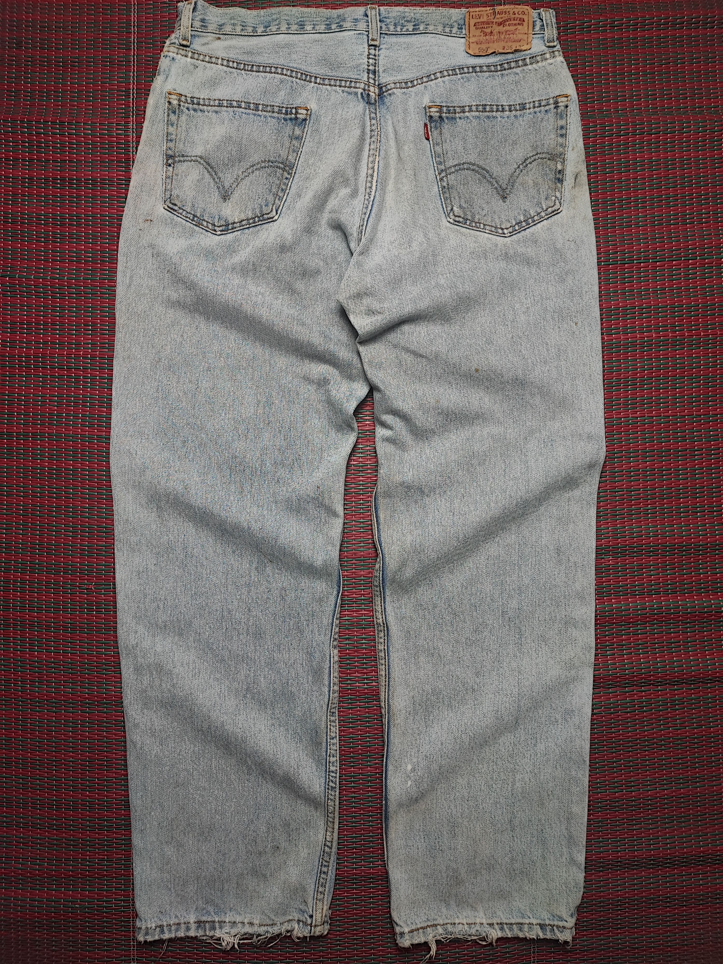 Levi's × Levi's Vintage Clothing × Vintage Vintage levis 550 Painted Jeans Relaxed Fit Size US 35 - 12 Thumbnail