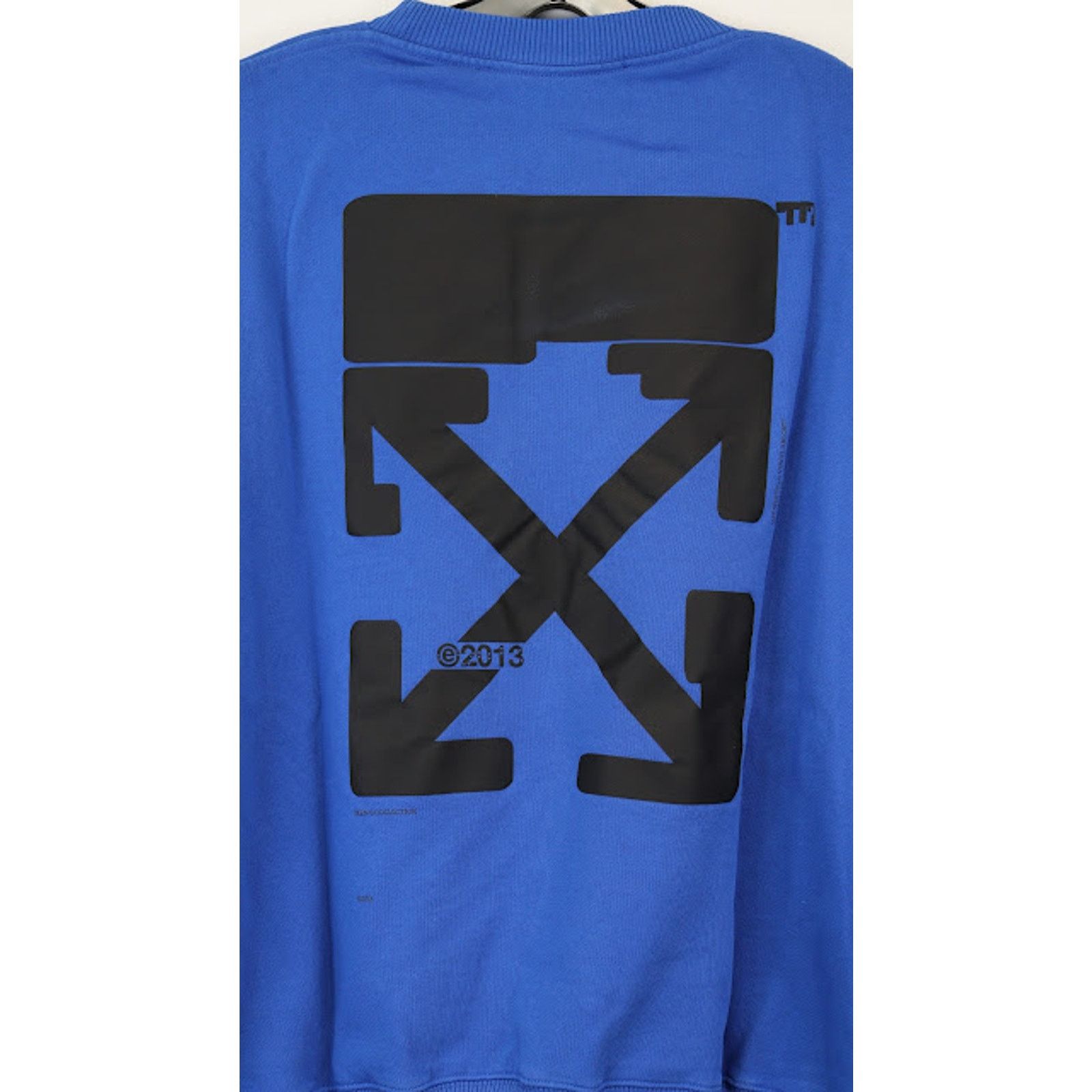 Off-White o1rshd1 Tech Marker Over Crewneck in Blue Black Size US S / EU 44-46 / 1 - 2 Thumbnail