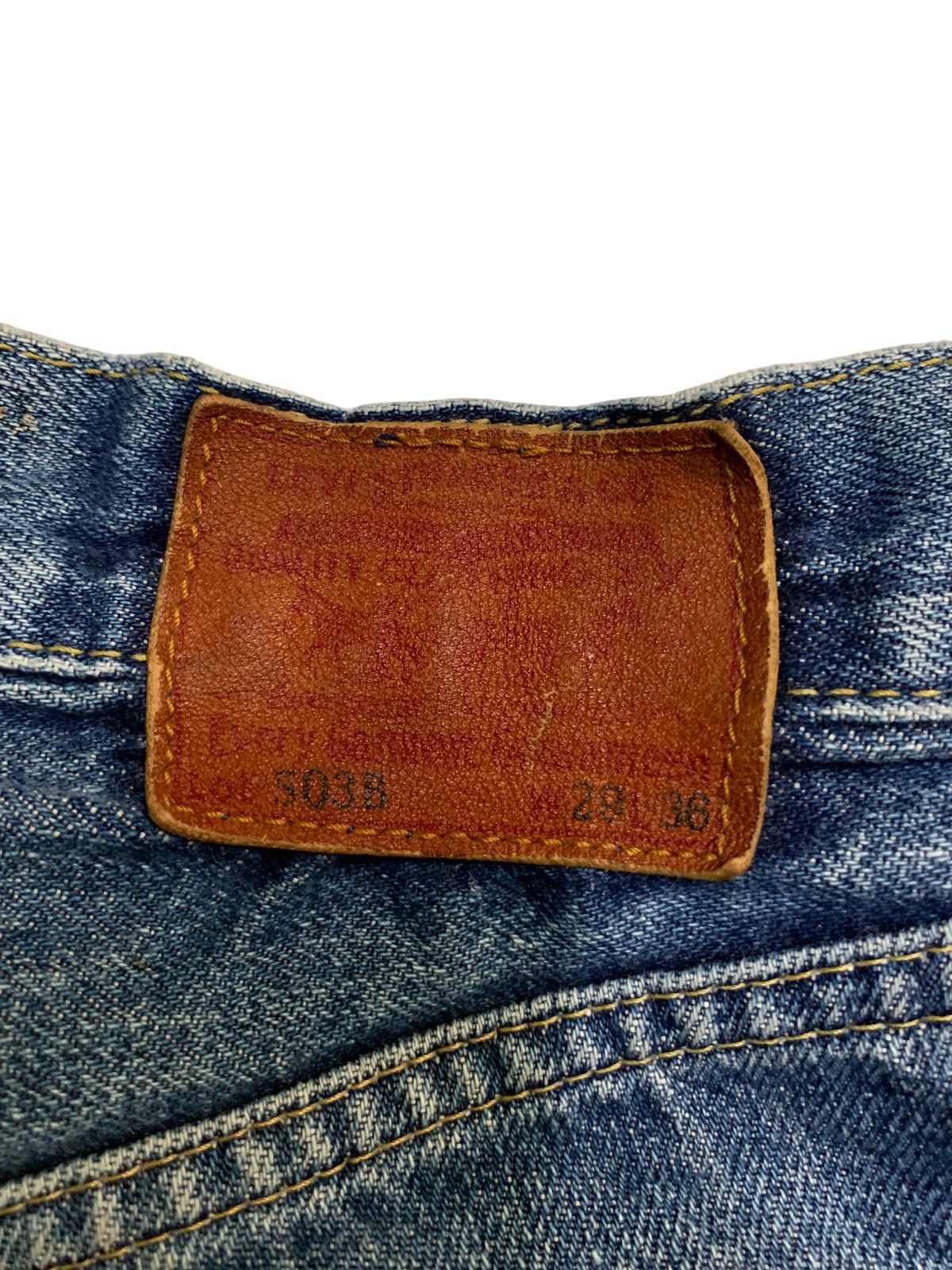 Levi's VINTAGE LEVIS 503B SELVEDGE BIG E FADED DISTRESSED DENIM Size US 28 / EU 44 - 7 Thumbnail