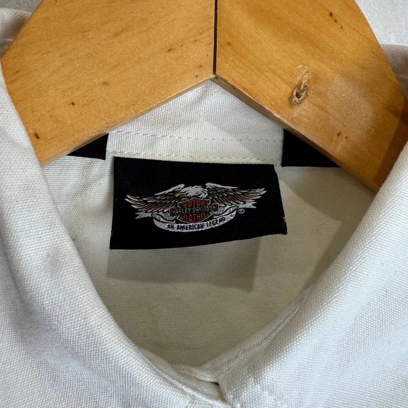 Harley Davidson Harley-Davidson White Denim Vest Sleeveless Biker Logo S Size S / US 4 / IT 40 - 3 Thumbnail