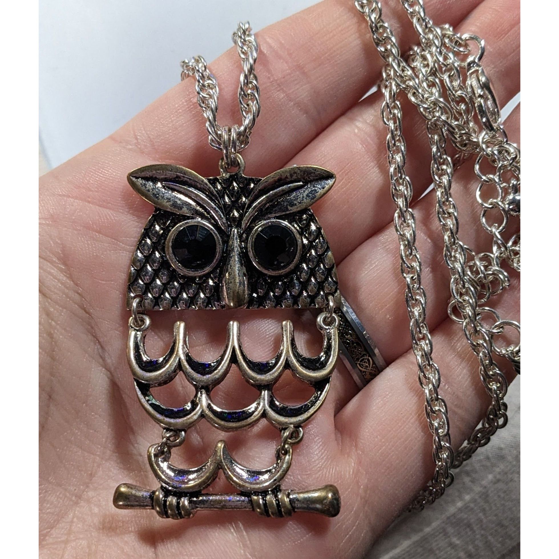 Other Nature Themed Fairycore Articulated Owl Necklace Size ONE SIZE - 6 Thumbnail