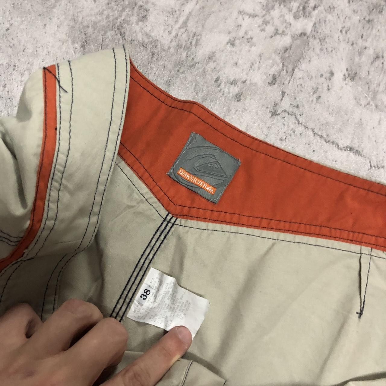 Quiksilver Quiksilver tan and red board shorts #skater Size US 38 / EU 54 - 3 Thumbnail