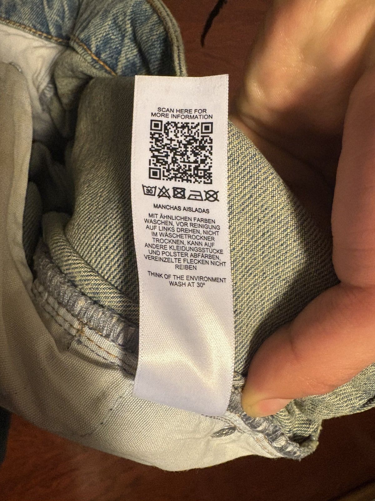 Topman TOPMAN Standard faded blue wash jeans Size US 31 - 5 Thumbnail