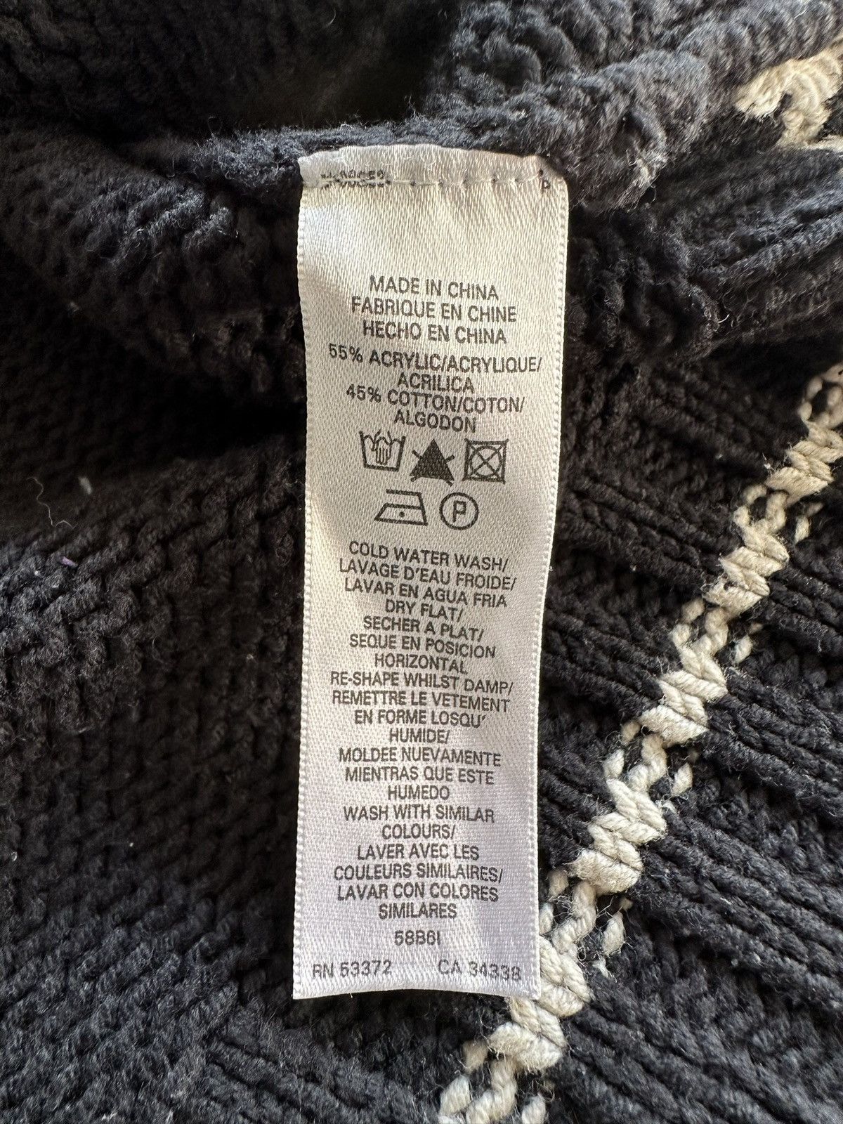 French Connection × Vintage Rare FCUK wool knitted zipper sweater Size US L / EU 52-54 / 3 - 14 Thumbnail