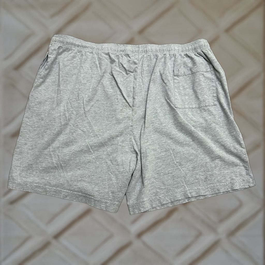 Haband Haband Sweat Shorts Mens 2XL Gray Elastic Waist Drawstring Pocket Casual Cotton Blend Size US 39 - 1 Thumbnail