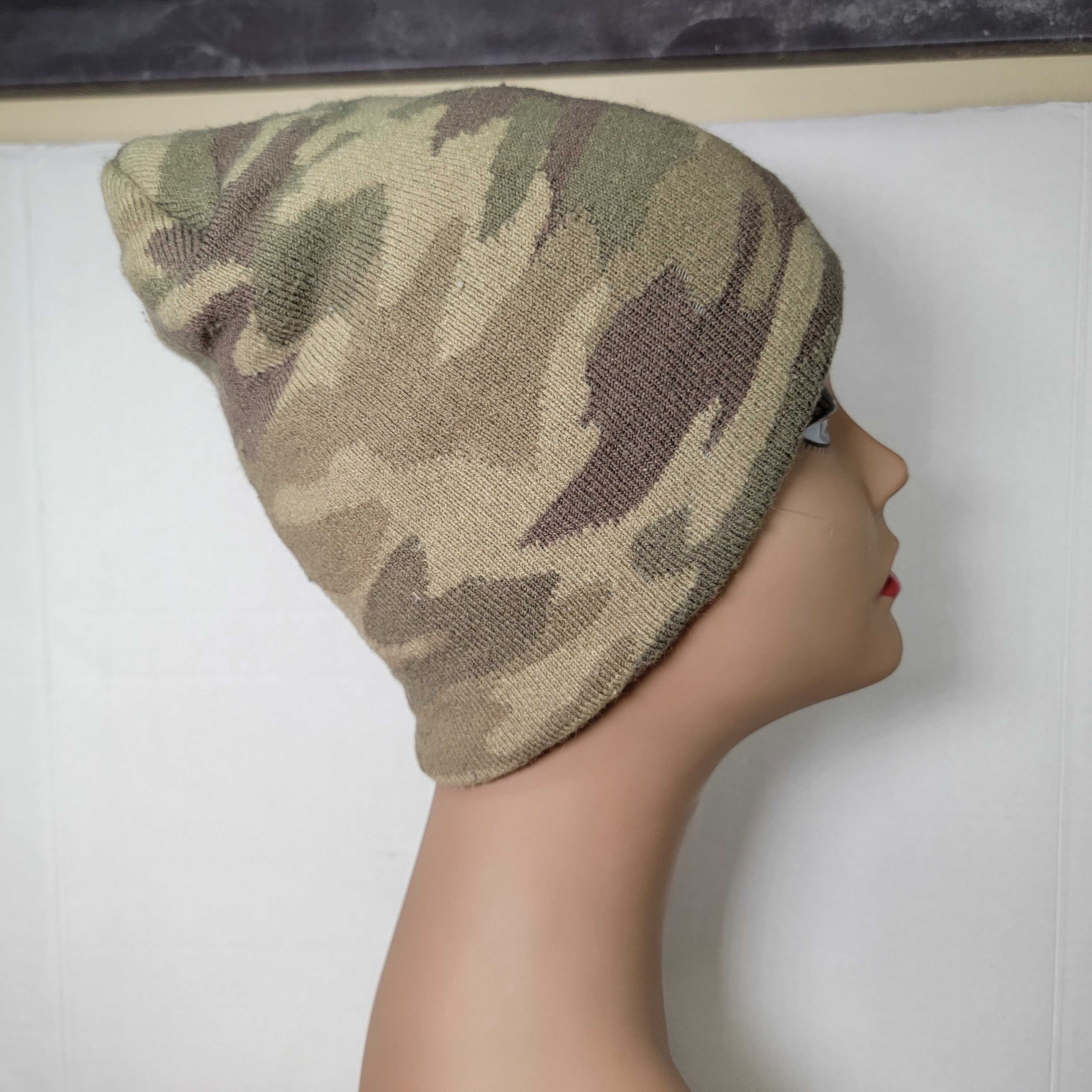 George George Knit Green Camo Beanie - Size One Size Size ONE SIZE - 5 Thumbnail