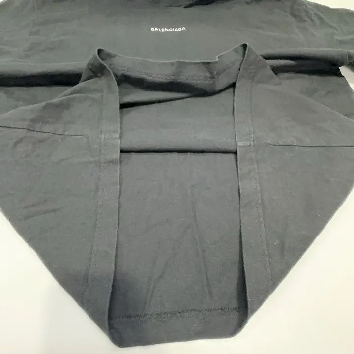 Balenciaga Balenciaga Balenciaga Black Logo Print Short Sleeve TShirt Size US XL / EU 56 / 4 - 9 Thumbnail