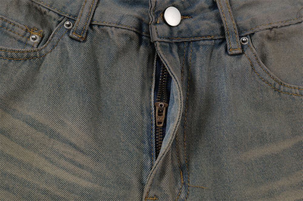 Japanese Brand × Jean Distressed washed men's street style punk denim shorts Size US 32 / EU 48 - 5 Thumbnail