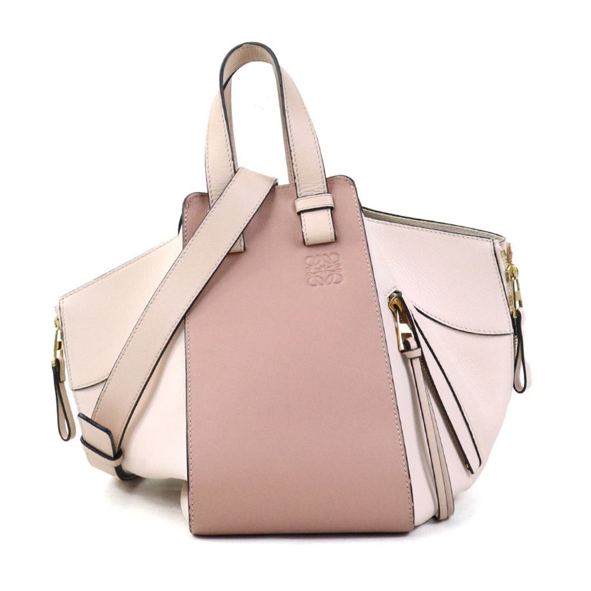 LOEWE Hammock Shoulder Bag in Pink Leather Women's 90172k
