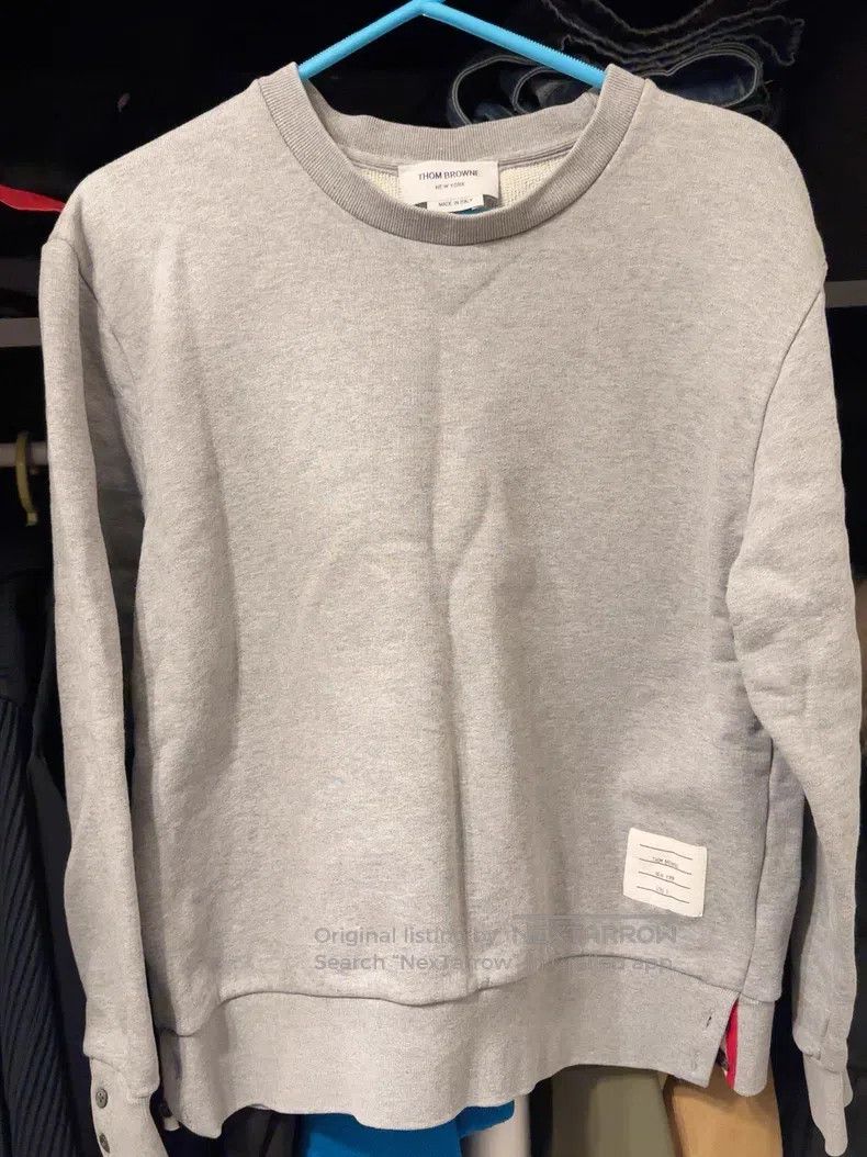 Thom Browne Thom Browne Gray crewneck sweatshirt Size US L / EU 52-54 / 3 - 1 Thumbnail
