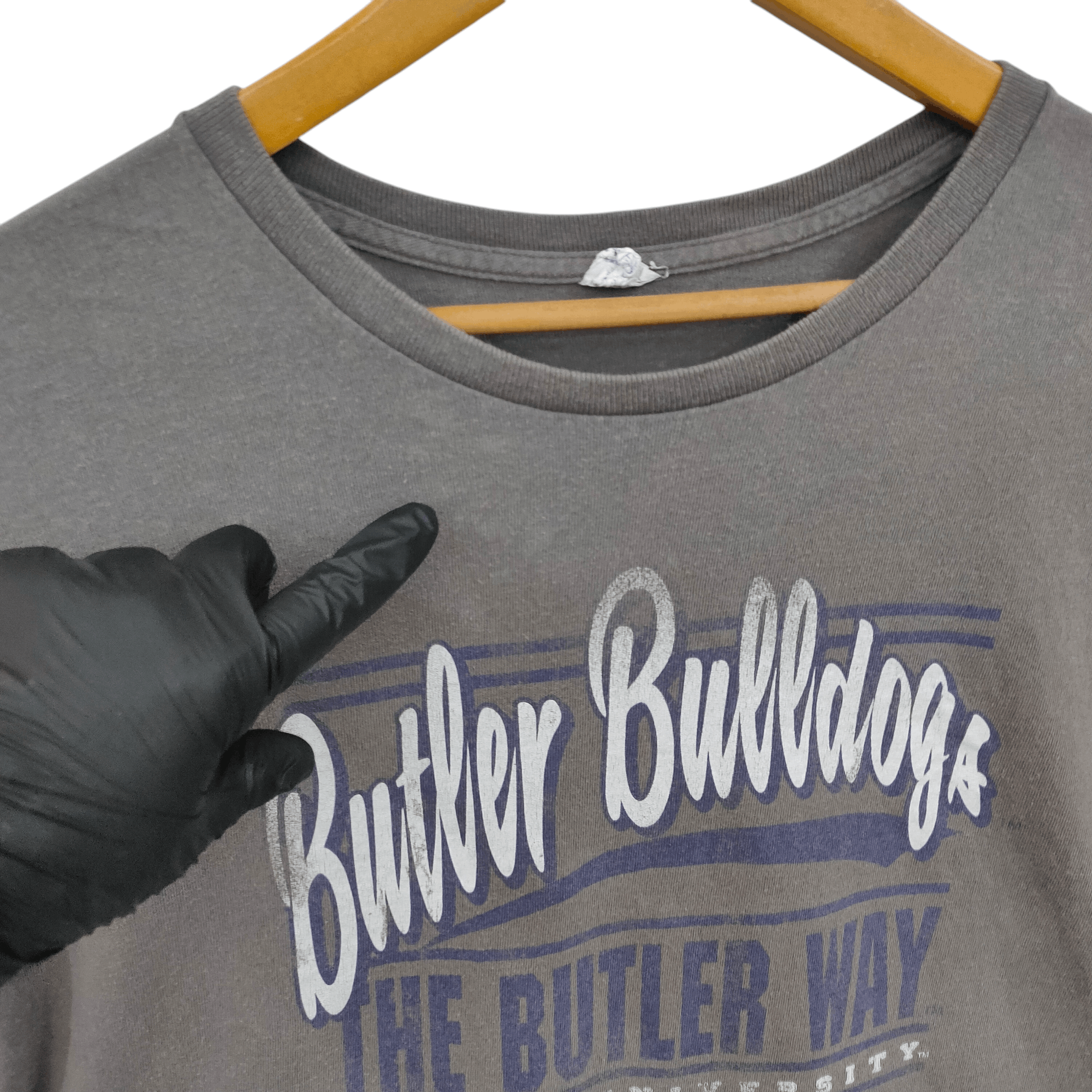 Vintage 90s Butler University Tee Vintage Butler Bulldogs T-shirt Size US XXL / EU 58 / 5 - 3 Thumbnail