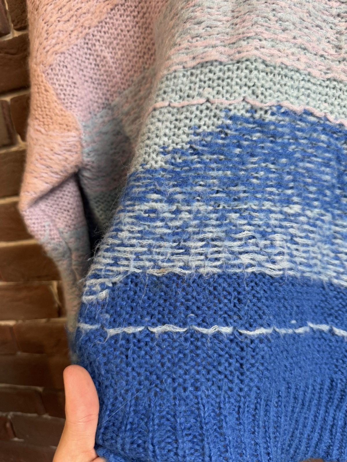 Acne Studios Acne Studios Designer Mohair Knit Sweater Blue Pink Grail Size US M / EU 48-50 / 2 - 4 Thumbnail