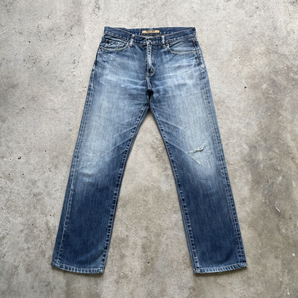 Japanese Brand Vintage Japanese Faded Jeans Denim Pants W33x31 Size US 33 - 1 Thumbnail