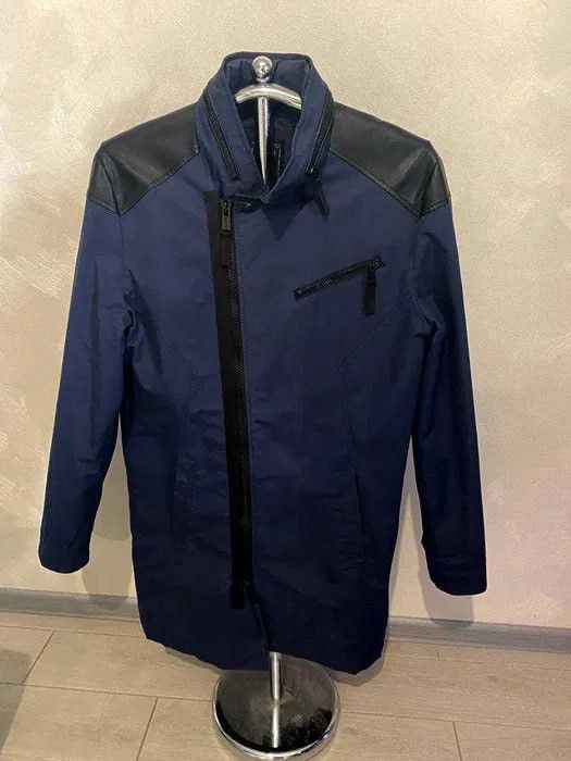 Guess Guess Men’s Navy Blue Asymmetrical Zip Quilted Jacket Size US L / EU 52-54 / 3 - 1 Thumbnail