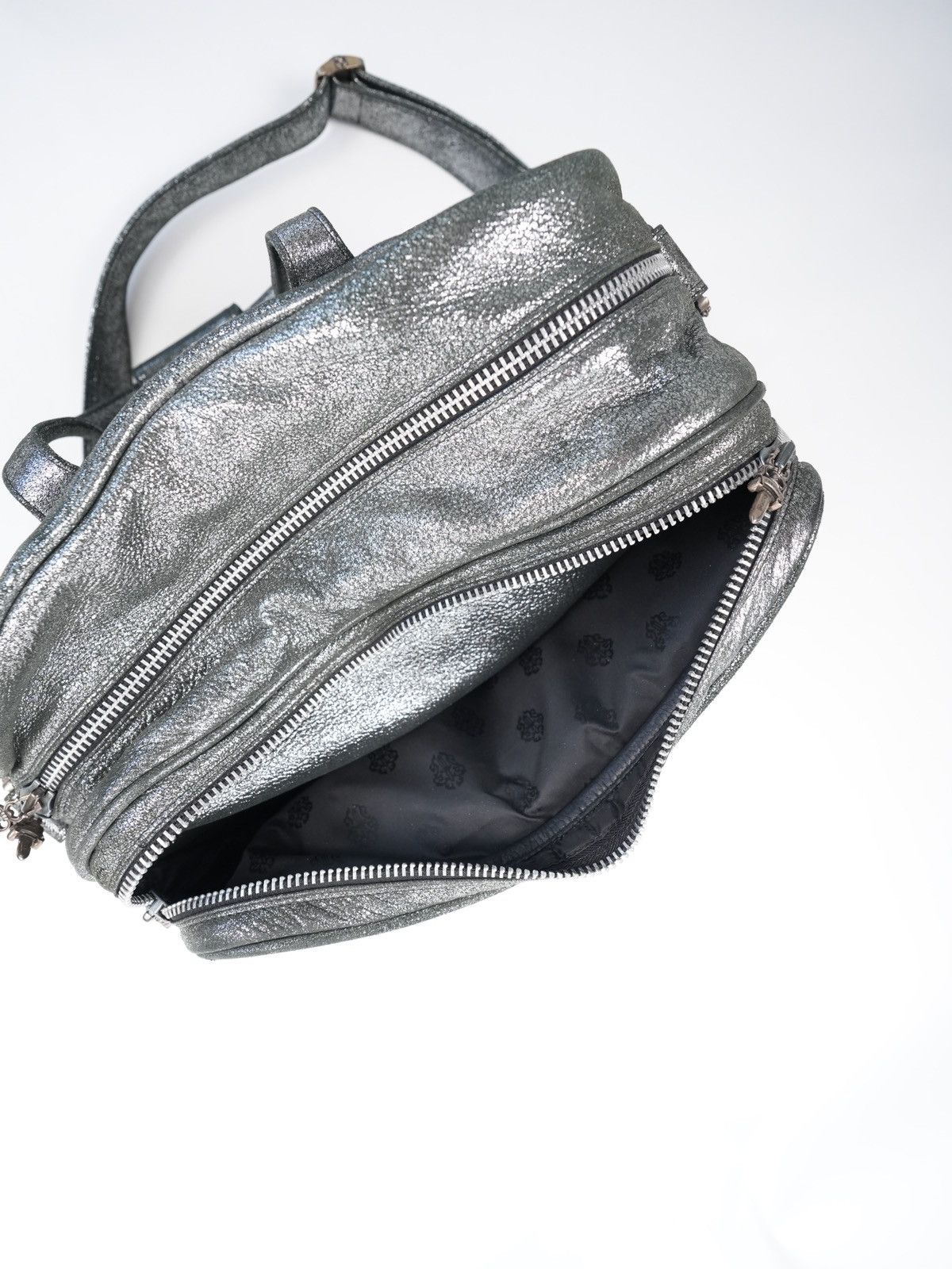 Chrome Hearts Chrome Hearts Diaper Bag Silver Metallic Leather Size ONE SIZE - 13 Thumbnail