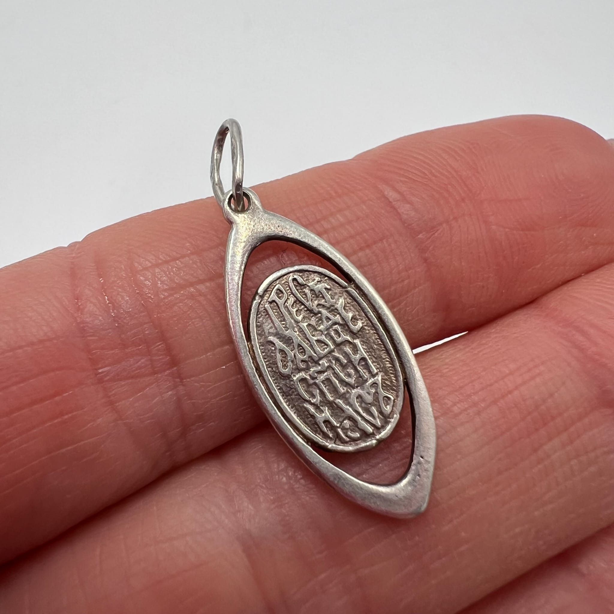 Vintage Vintage Sterling Silver 925 Virgin Mary Pendant - Religious Size ONE SIZE - 7 Thumbnail